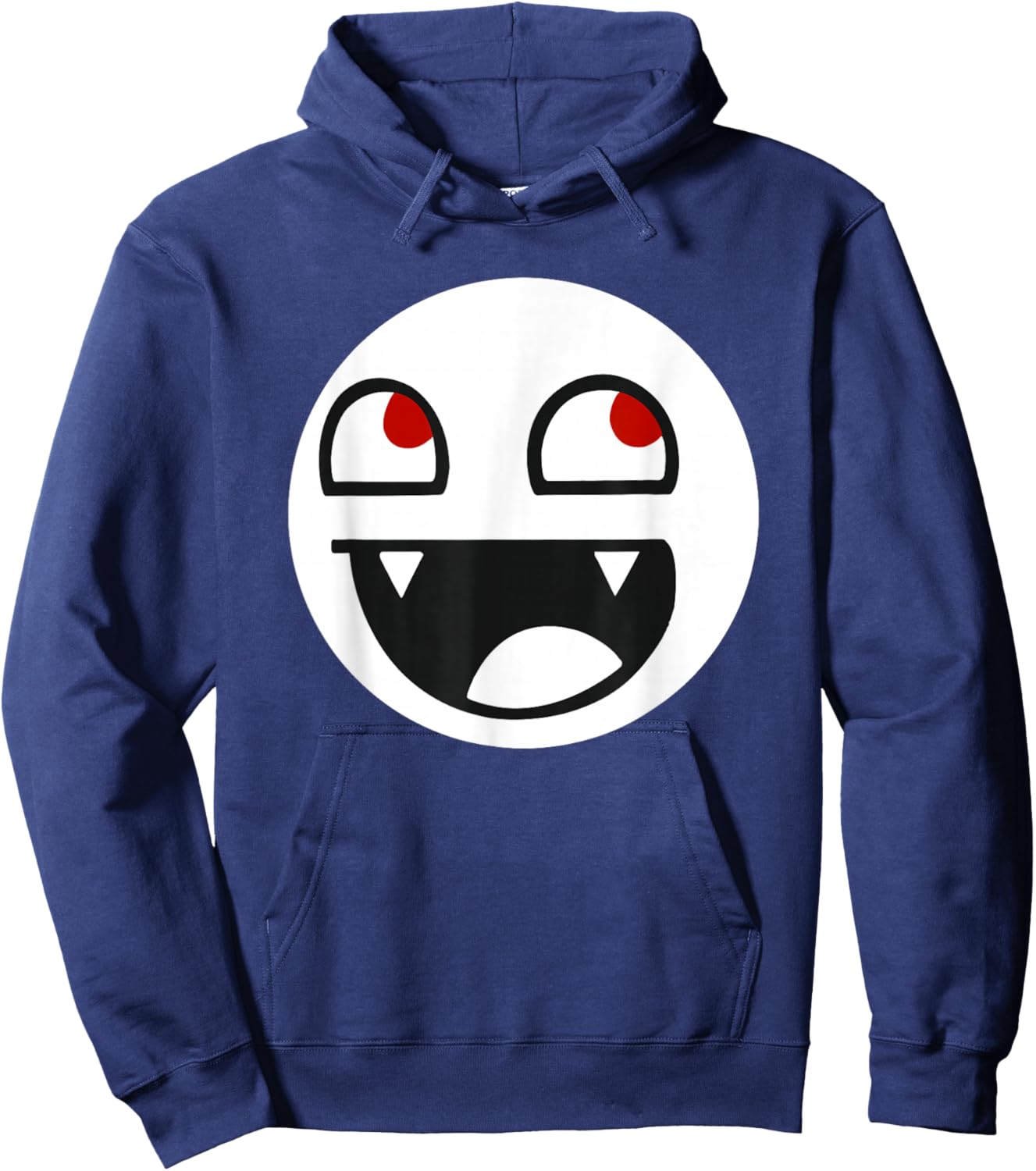 Epic Face Vampire Y2K Streetwear Hoodie - Hoodie | Navy