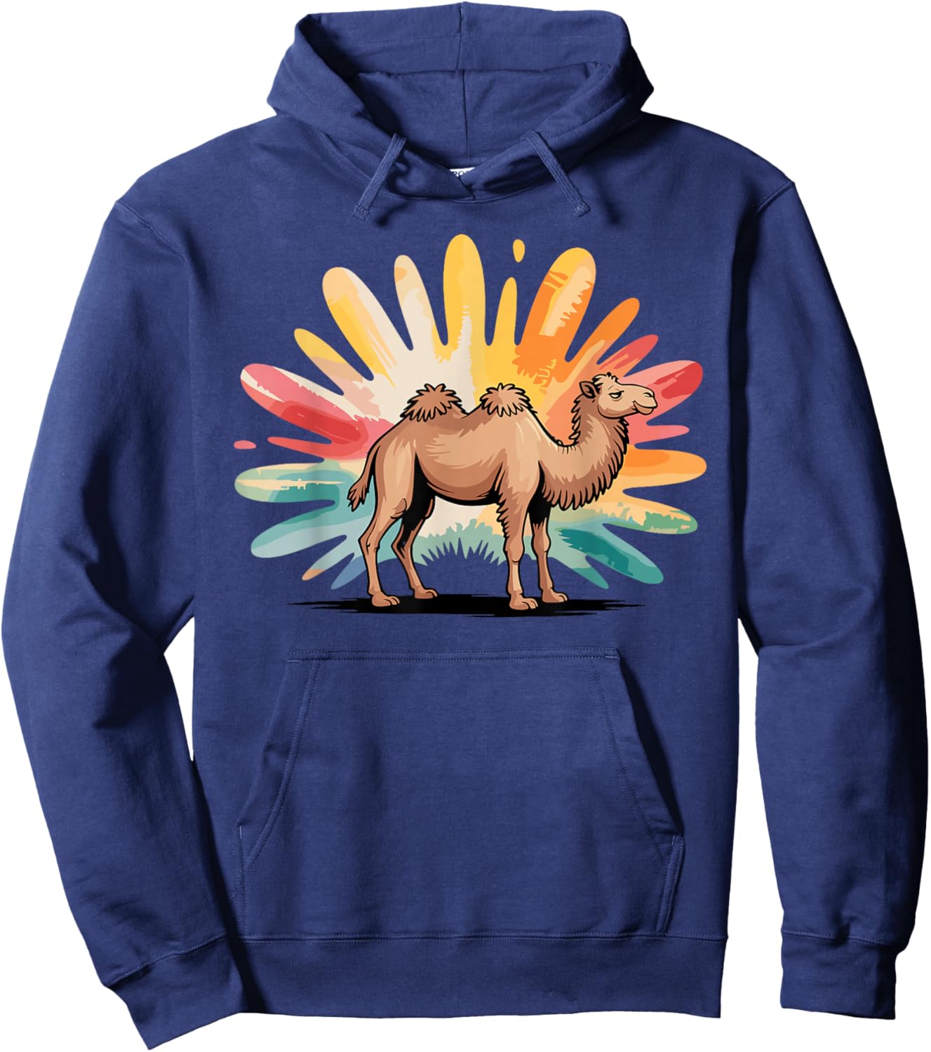 Best Camel Art Women Kids Zoo Animal Camel Lovers Hoodie - Hoodie | Navy