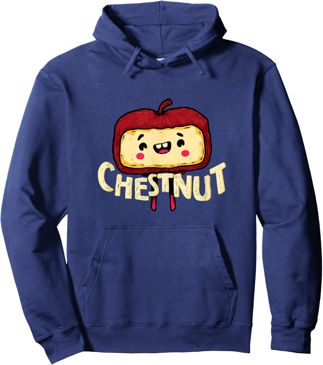 Funny Cartoon Chestnut Costume for Boys and Girls Hoodie - Hoodie | Navy