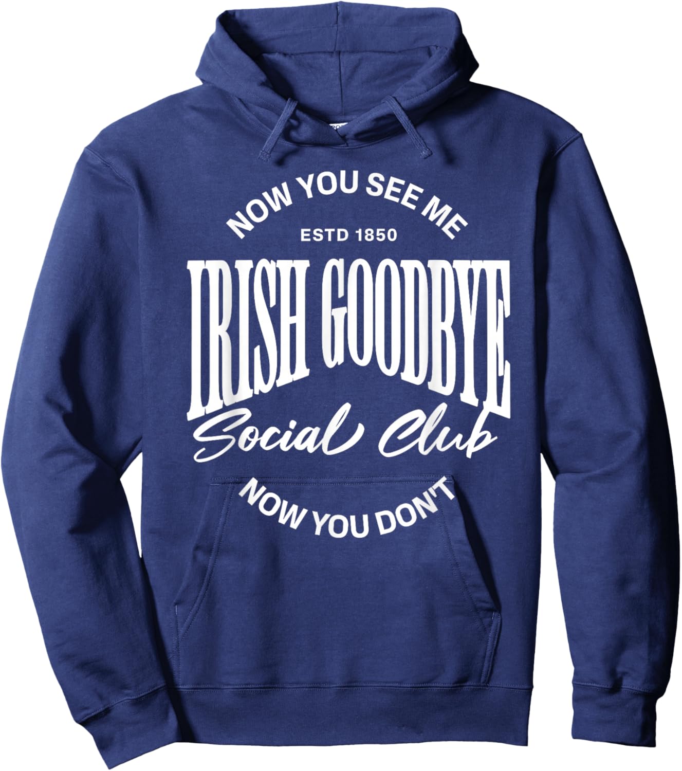Irish Goodbye Social Club Hoodie - Hoodie | Navy