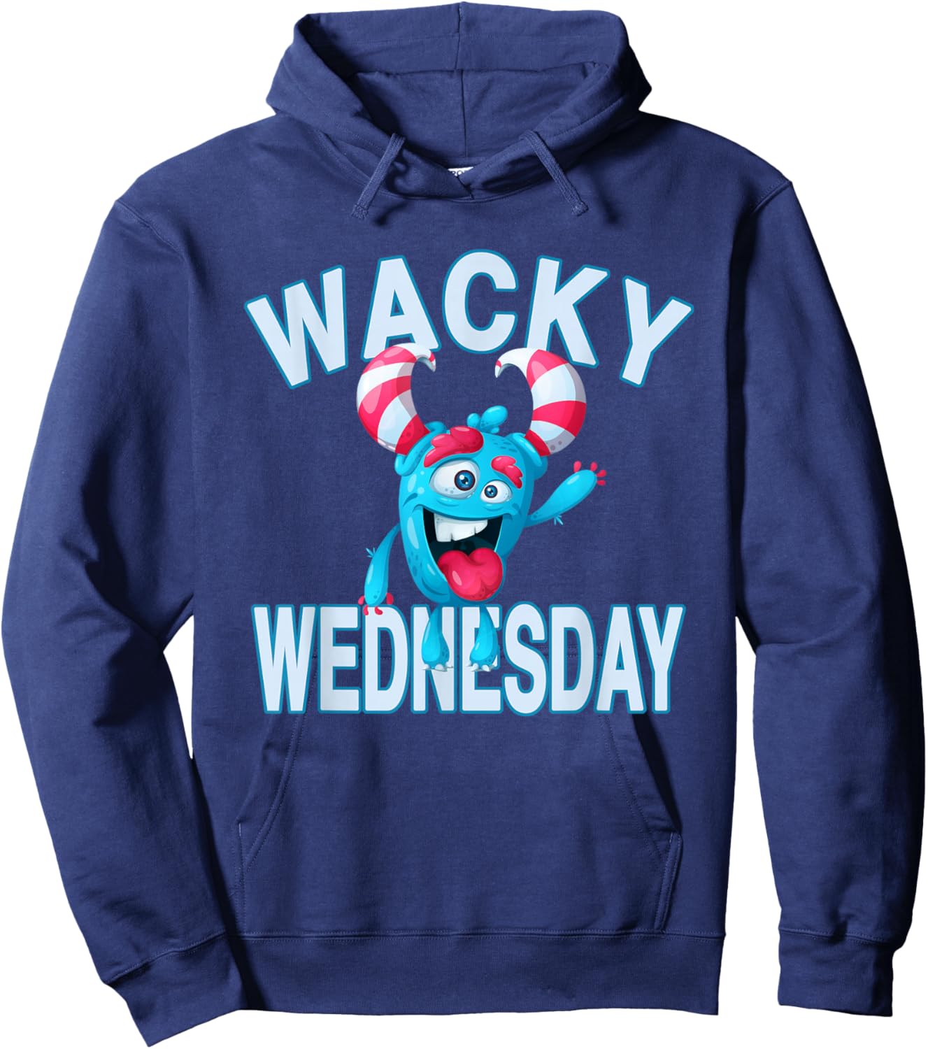 Wacky Wednesday Kids and Teachers | Mismatch Day Spirit Week Hoodie - Hoodie | Navy