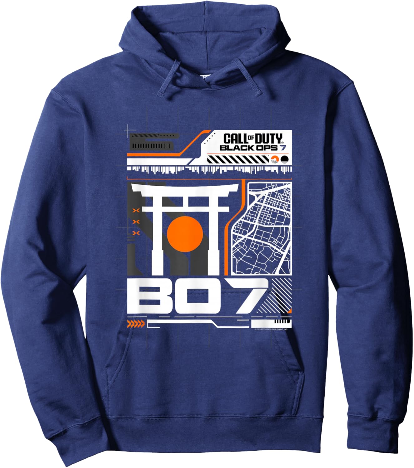 Call of Duty Black Ops 7 Modern Map FPS Video Game Hoodie - Hoodie | Navy