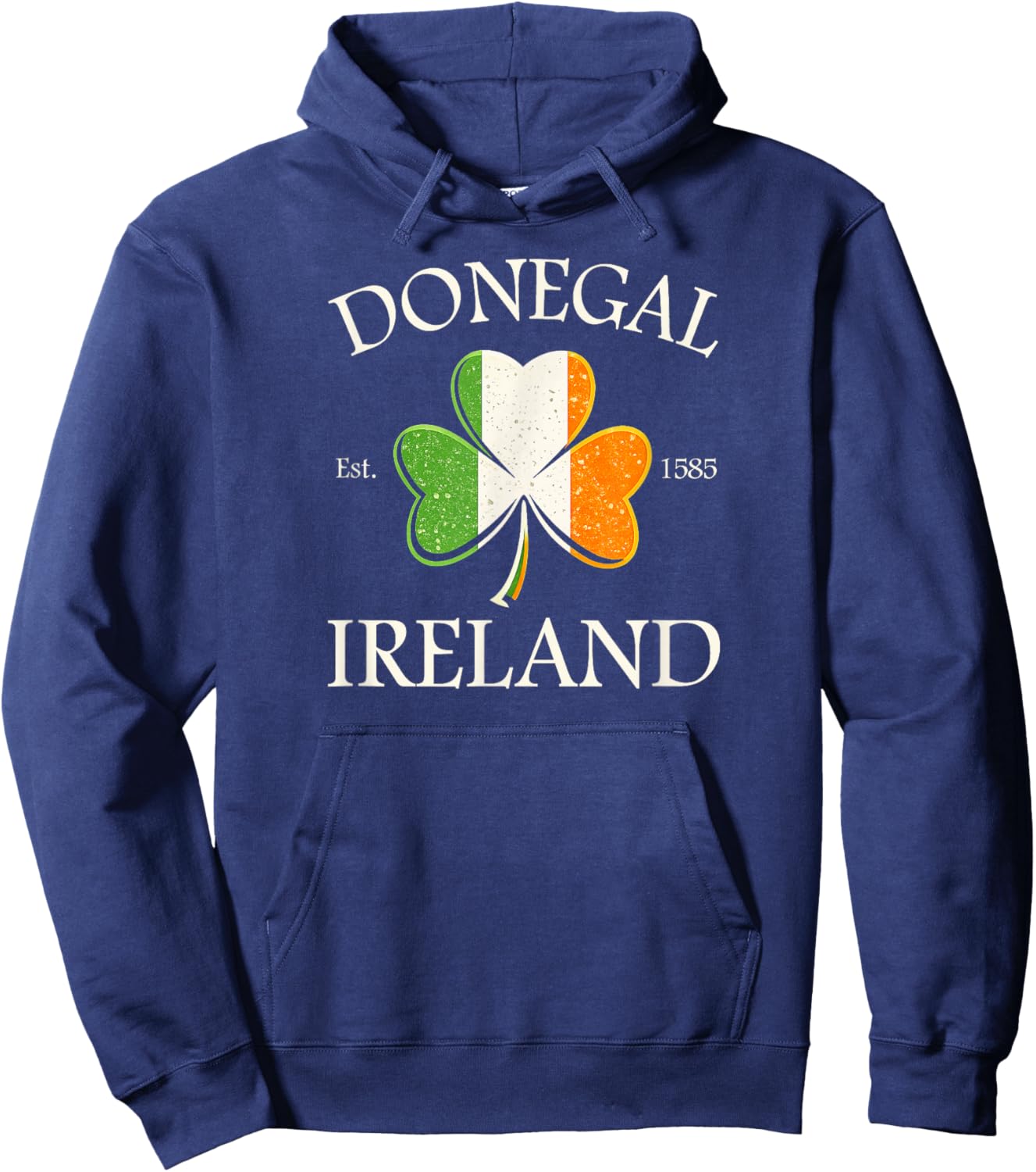 Donegal Ireland Est 1585 Shamrock St. Patrick’s Day Hoodie - Hoodie | Navy