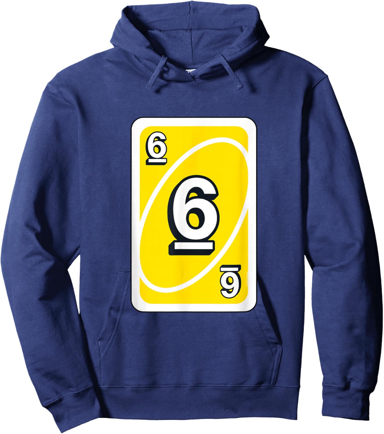 UNO Halloween Yellow 6" Card Hoodie - Hoodie | Navy