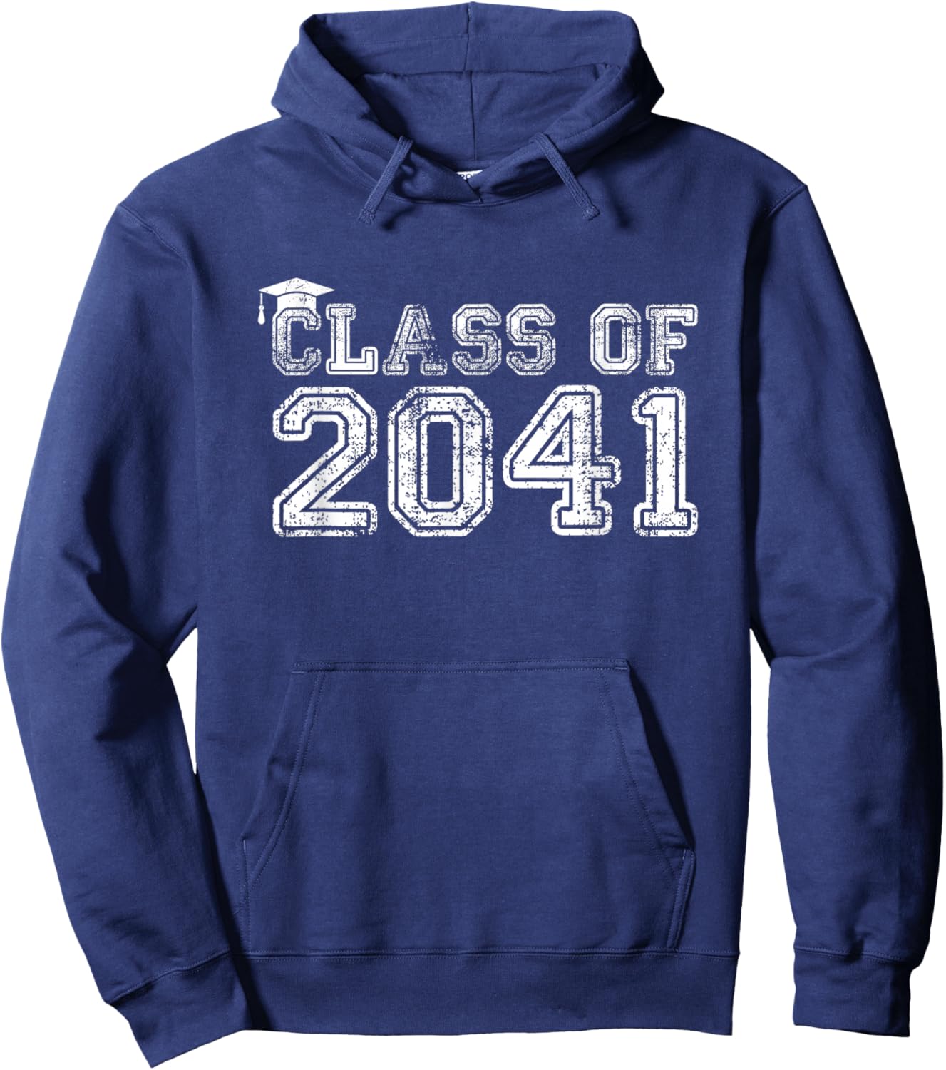 Class of 2041 Graduate Women Proud Graduation Hoodie - Hoodie | Navy