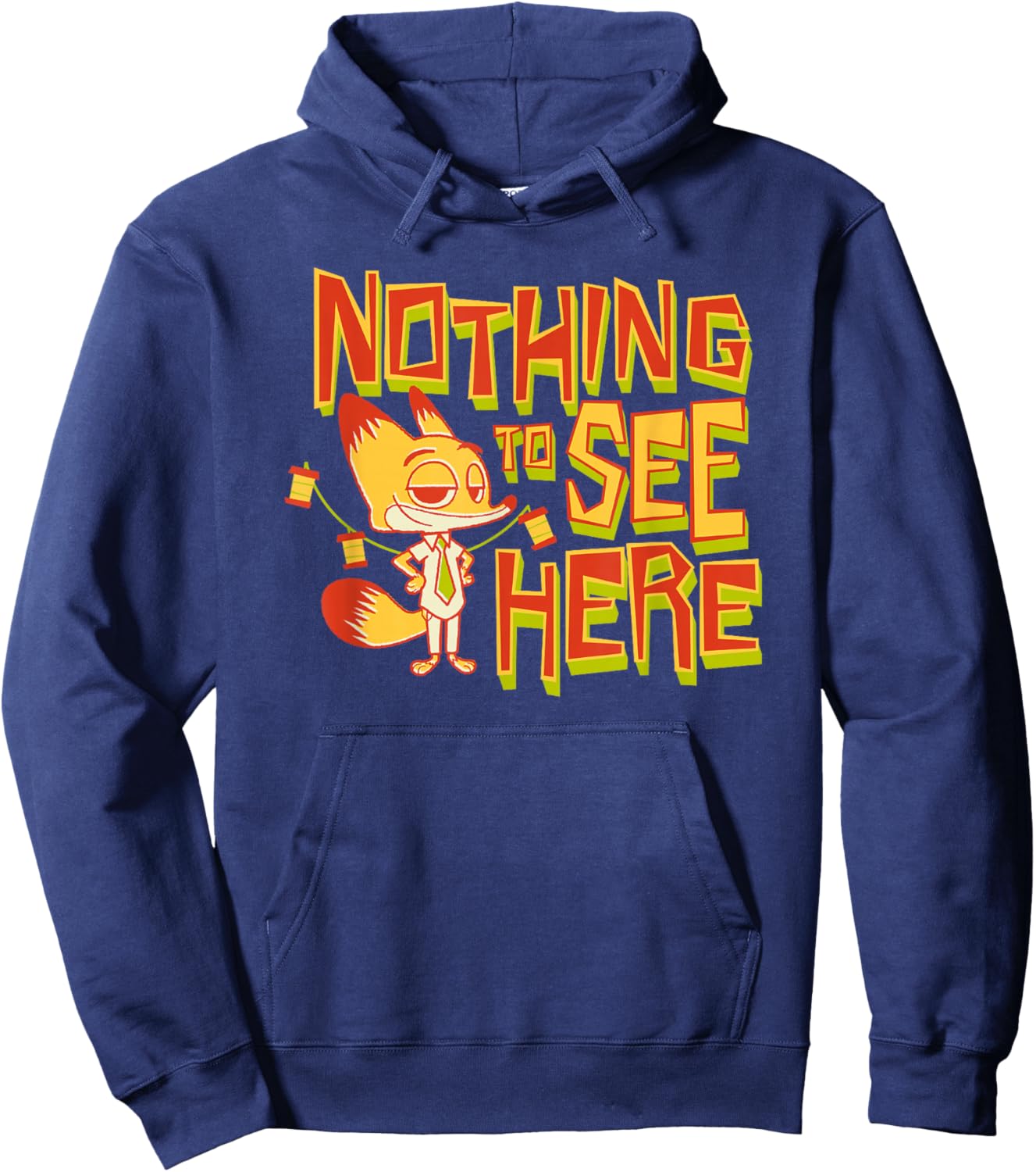 Disney Zootopia 2 Nothing to See Here Nick Wilde Hoodie - Hoodie | Navy