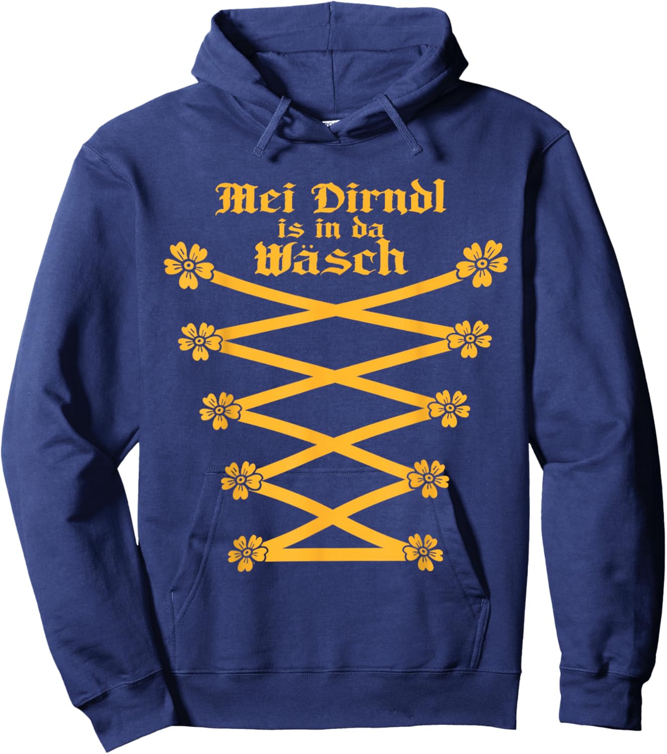 My Dirndl is in The Wash Funny Oktoberfest Costume Hoodie - Hoodie | Navy