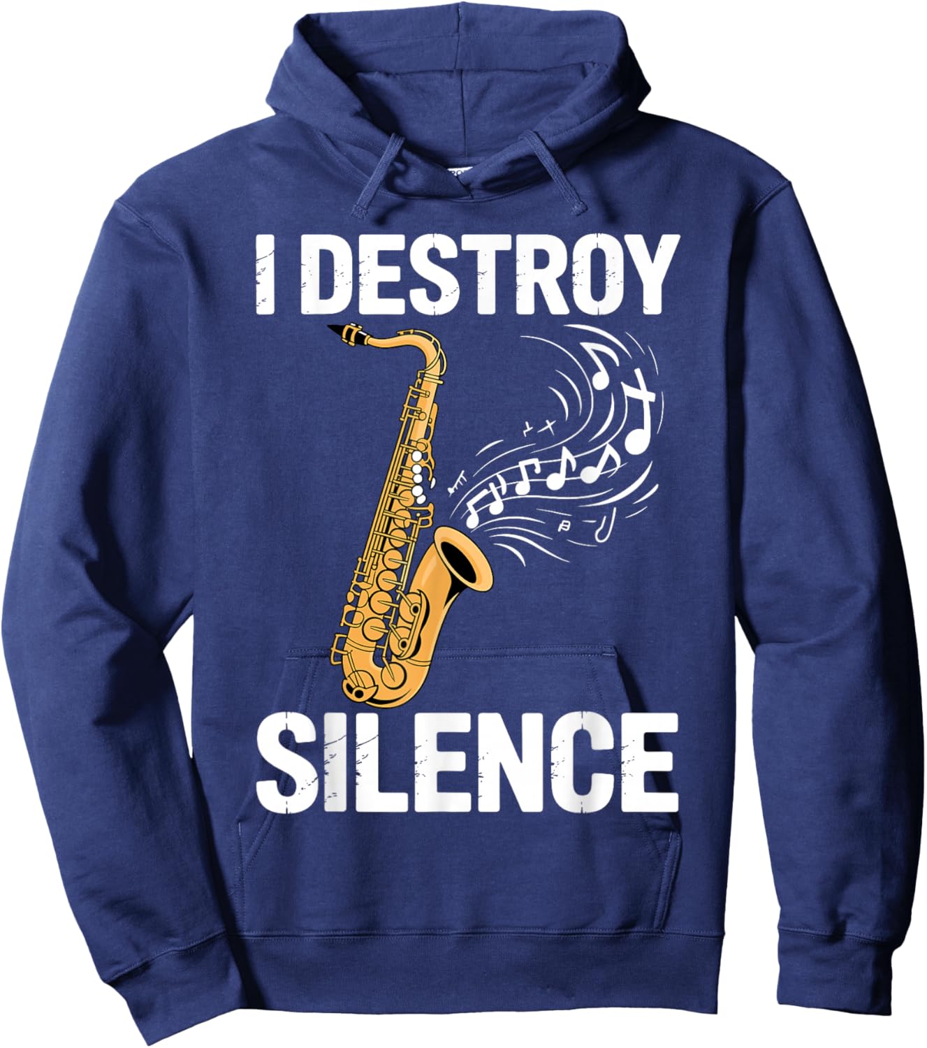 Funny Saxophone Design Women Sax Saxophone Player Hoodie - Hoodie | Navy