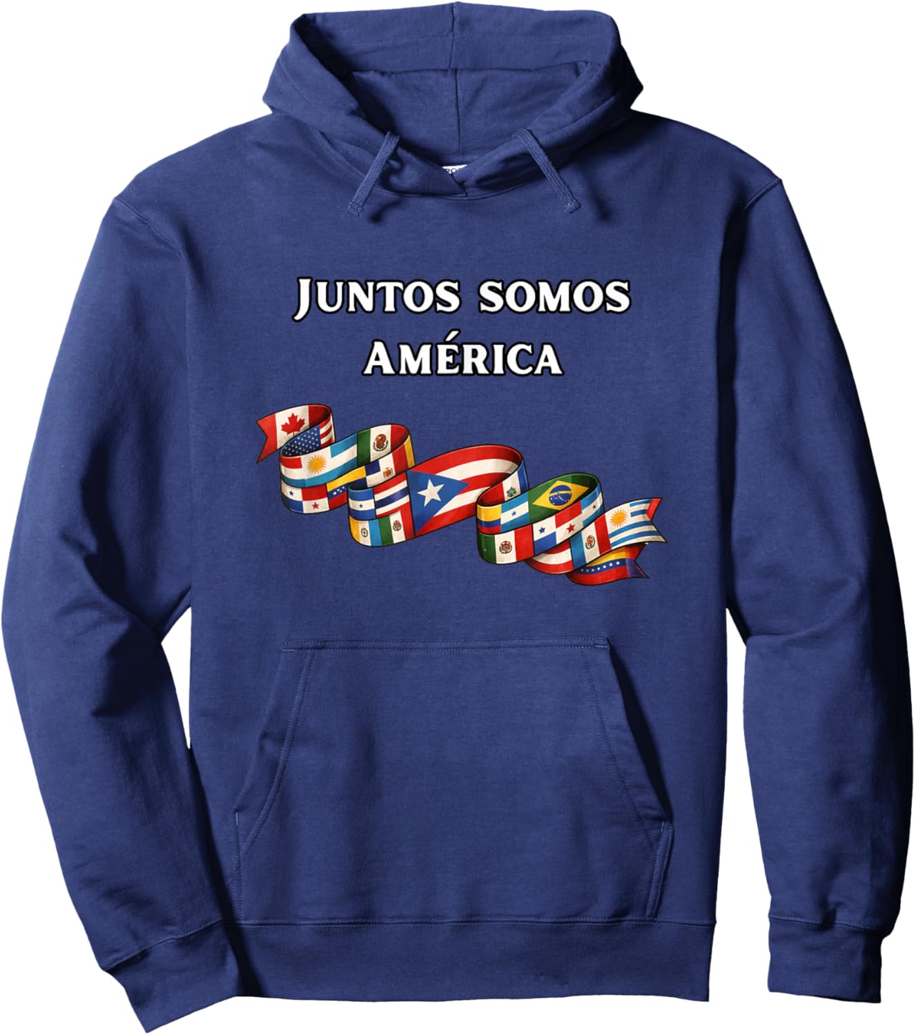 Juntos somos America - Latino Pride Hoodie - Hoodie | Navy