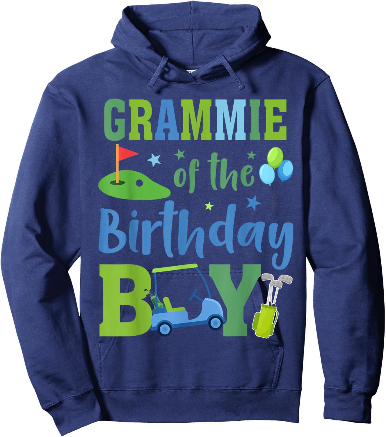 Grammie of The Birthday Boy Golf Sport Lover Hoodie - Hoodie | Navy