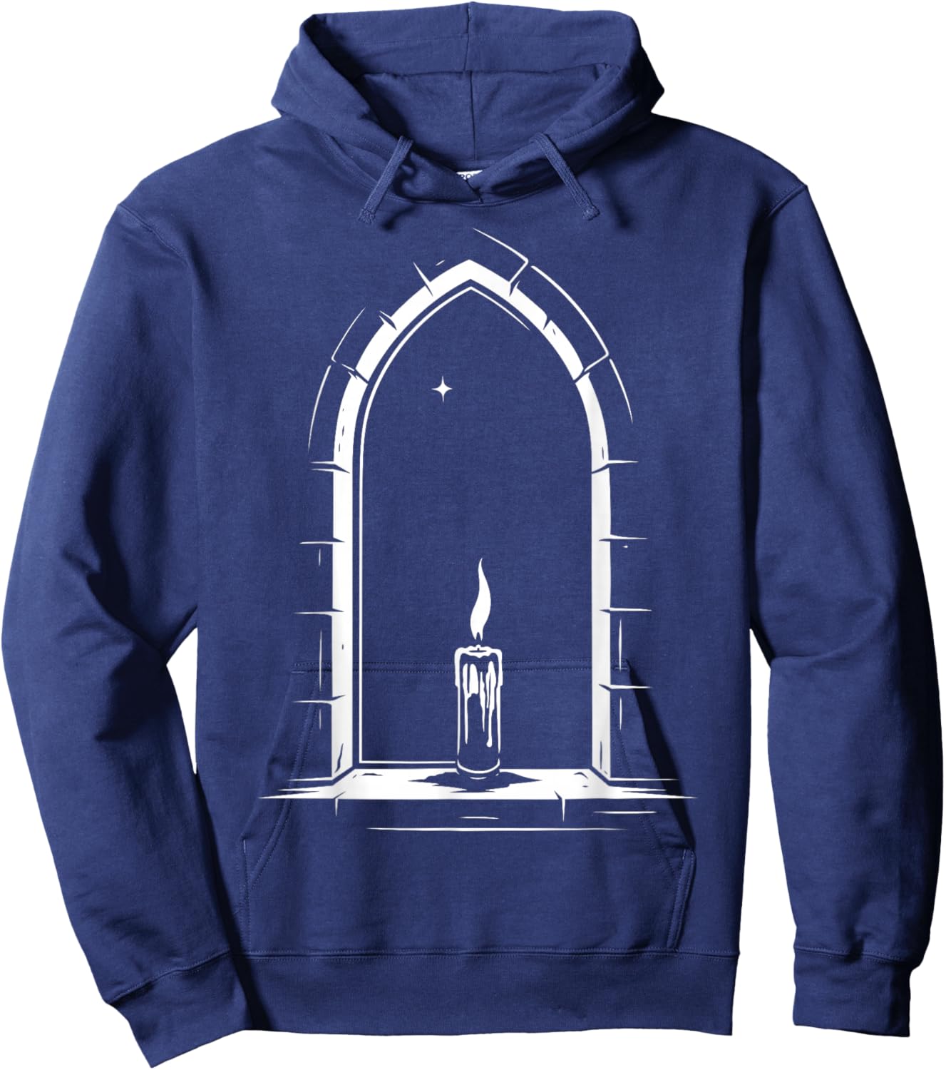 Imbolc Candle Symbol Seasonal Light Motif Pagan Festival Hoodie - Hoodie | Navy