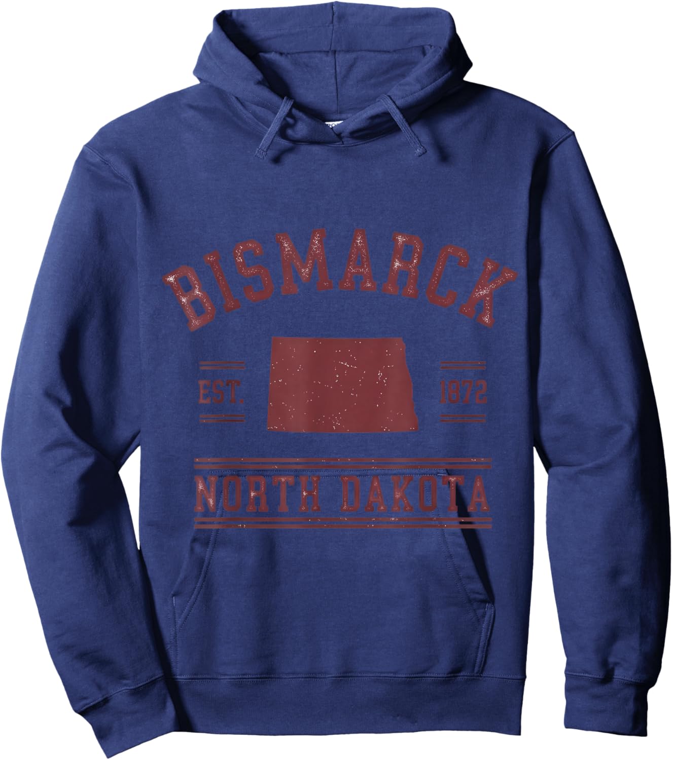 Bismarck North Dakota Est 1872 Pride Hoodie - Hoodie | Navy