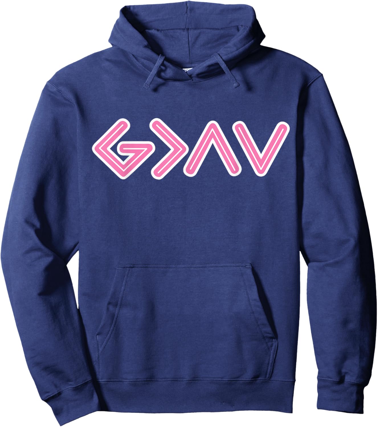 God is Faithful More Than Highs and Lows for Christian Women Hoodie - Hoodie | Navy