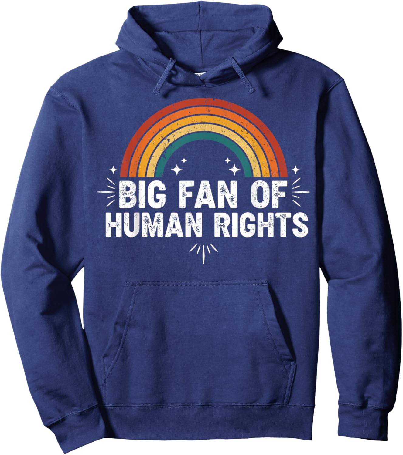 Big Fan of Human Rights Equality Social Justice Activist Hoodie - Hoodie | Navy