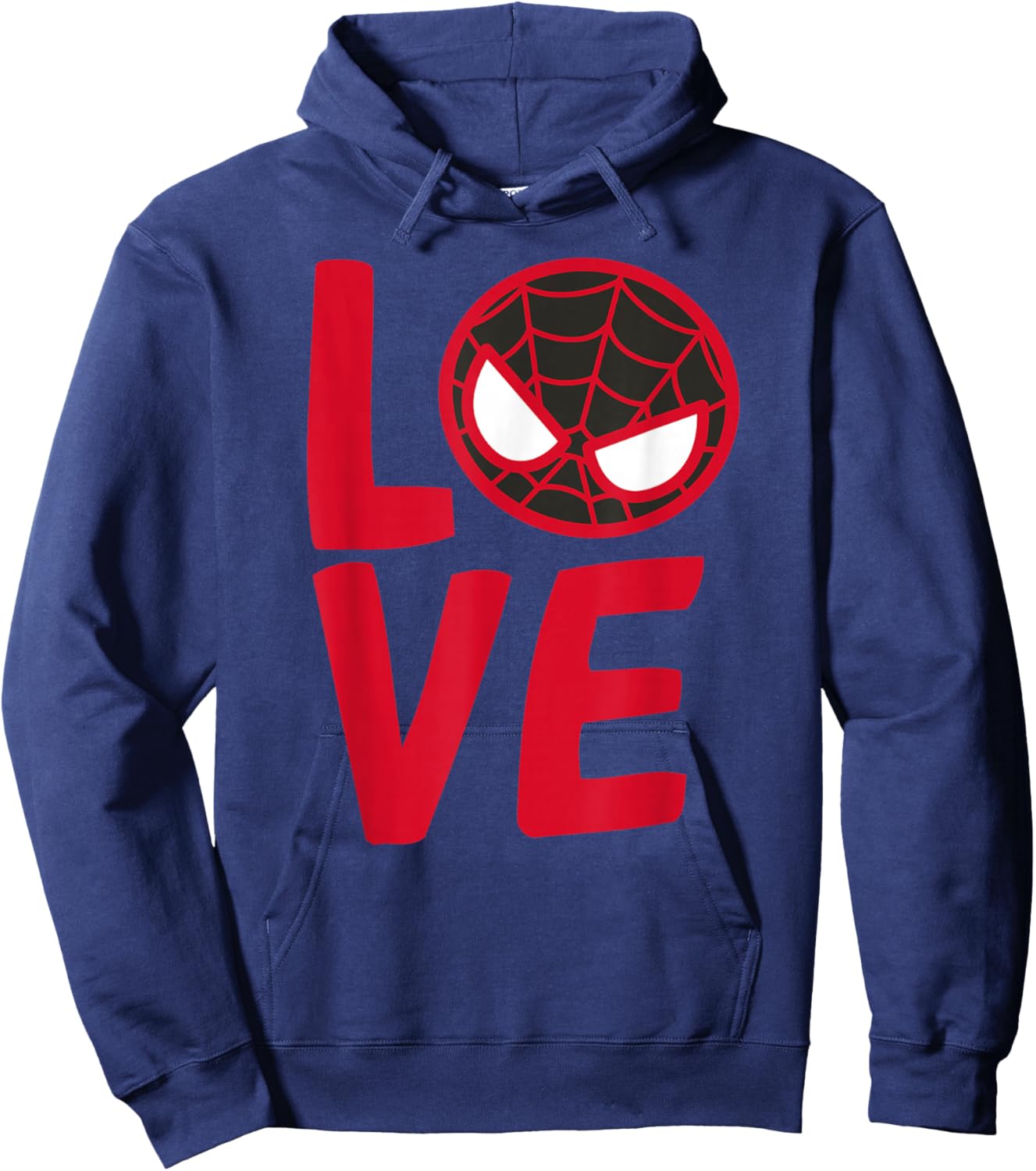 Marvel Kawaii Valentine's Day Miles Morales Spidey Love Hoodie - Hoodie | Navy