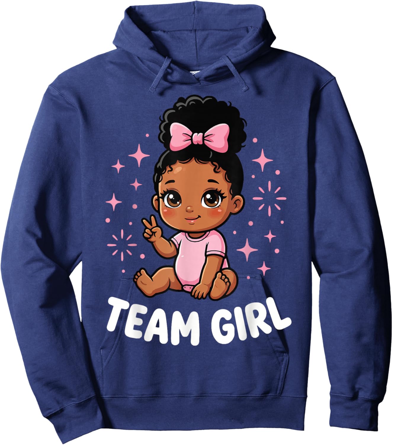 Team Girl Baby Announcement Family Party Hoodie - Hoodie | Navy