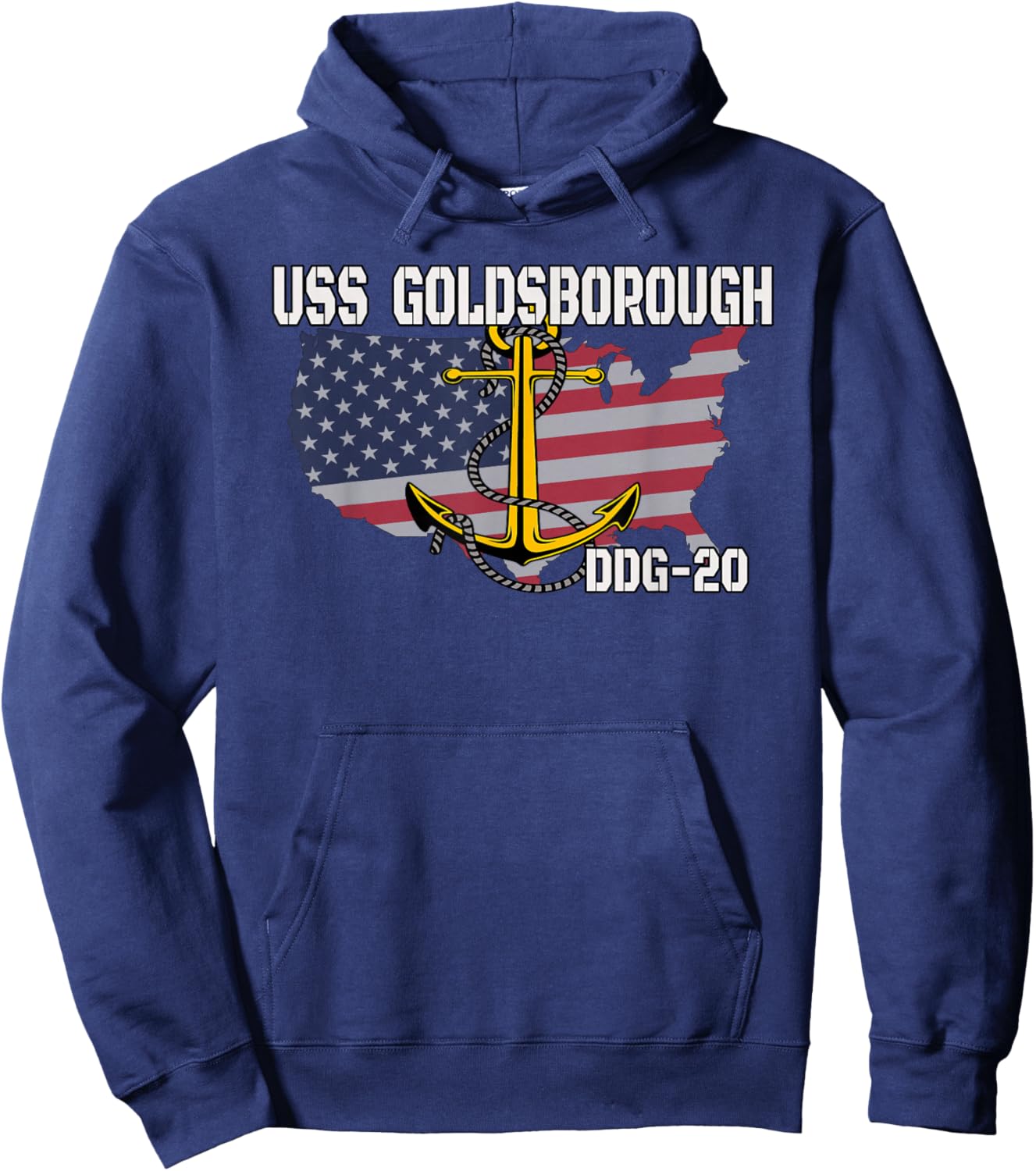 USS Goldsborough DDG-20 Destroyer Veteran Day Father Grandpa Hoodie - Hoodie | Navy