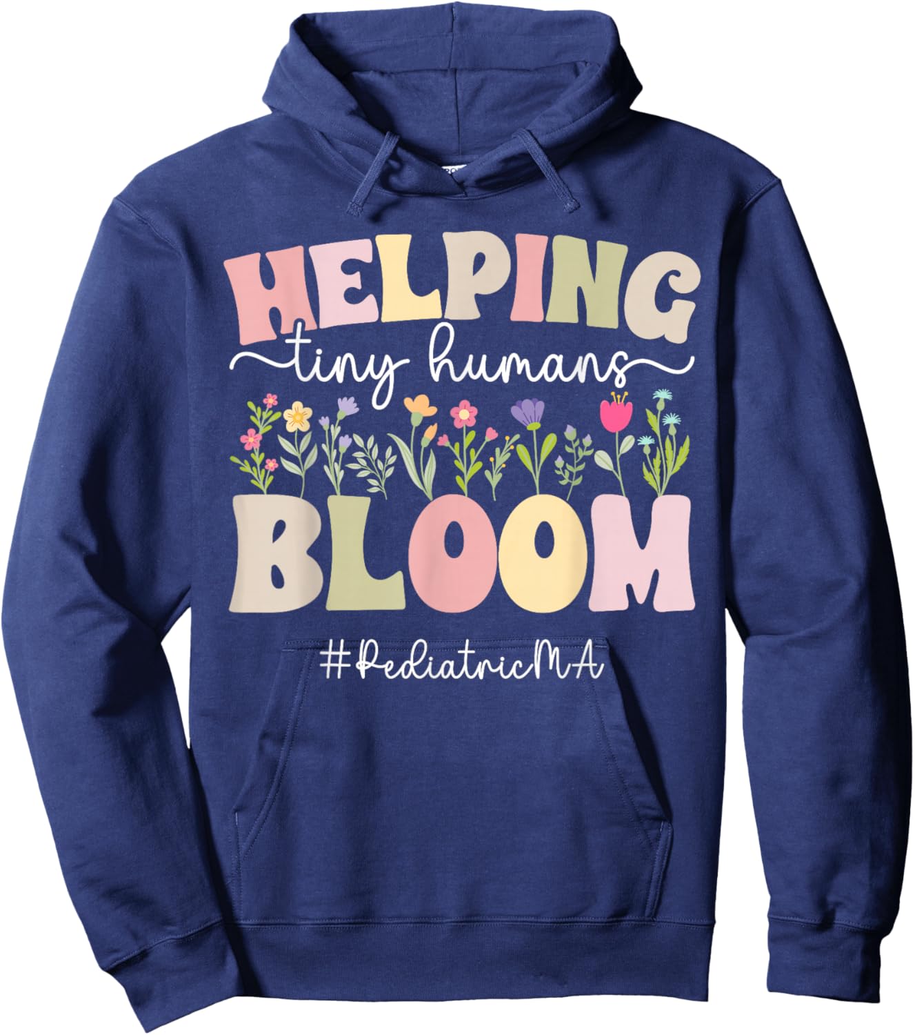 Groovy Pediatric Medical Assistant Peds Medical Assistant Hoodie - Hoodie | Navy