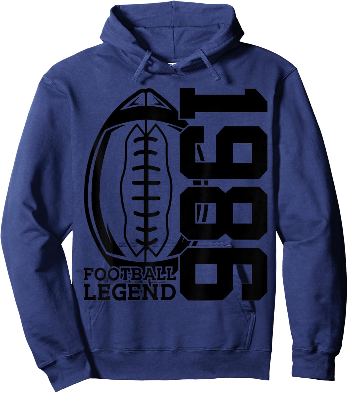 40 Football Legend 1986 40TH Birthday Hoodie - Hoodie | Navy