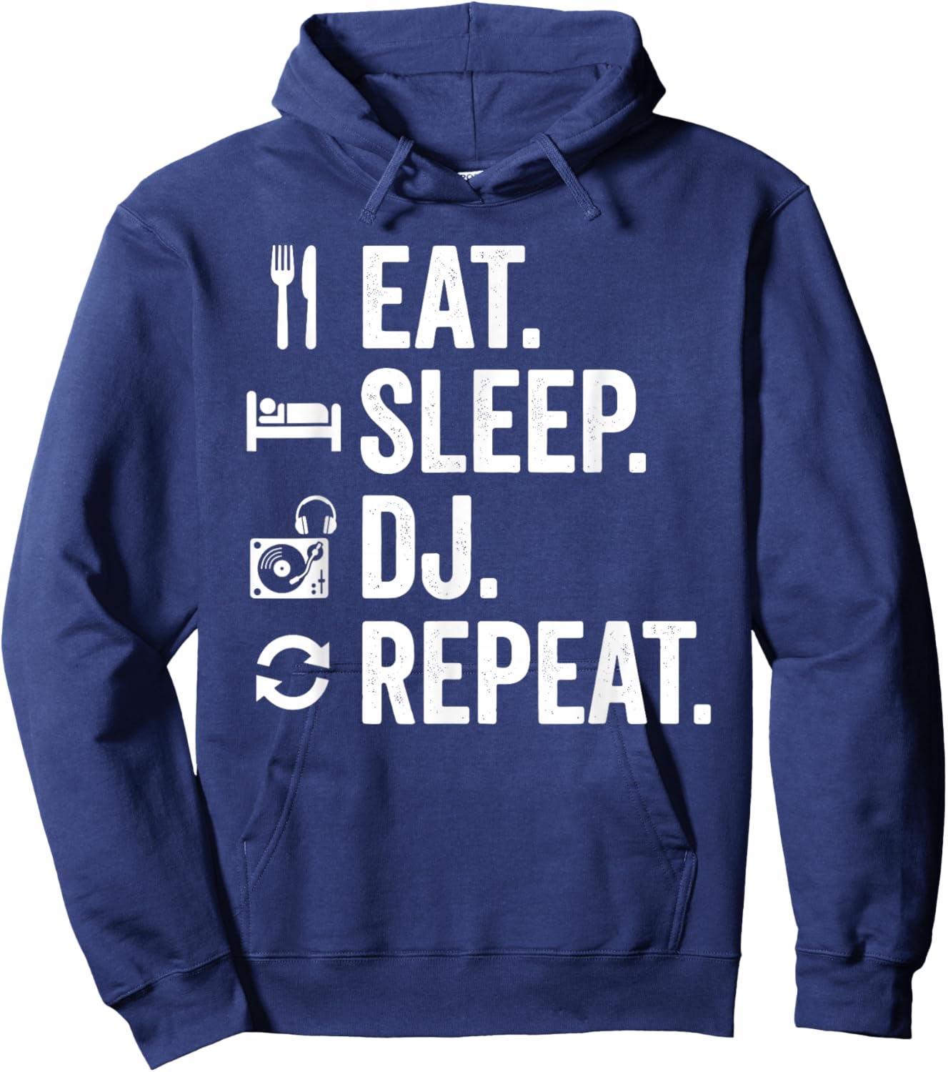 Eat Sleep DJ Repeat Hoodie - Hoodie | Navy