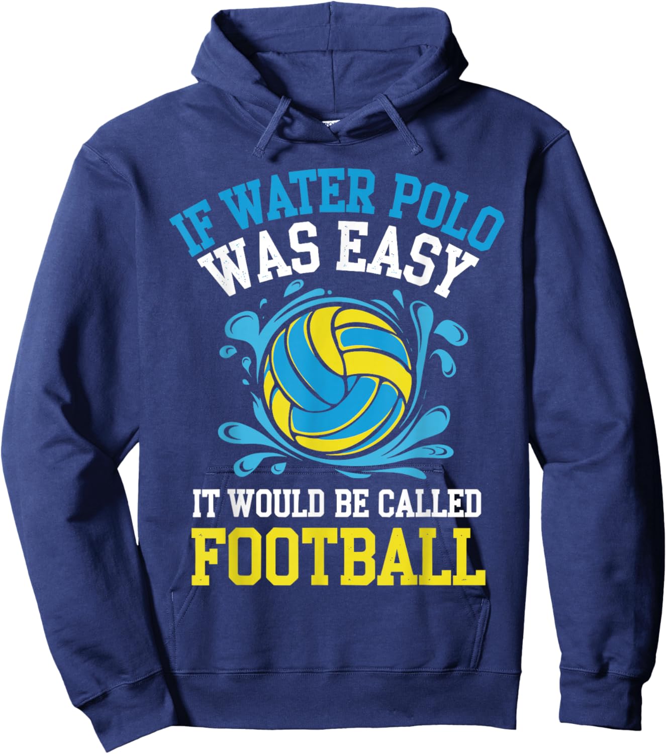 Water Polo Art Women Water Polo Player Waterpolo Hoodie - Hoodie | Navy