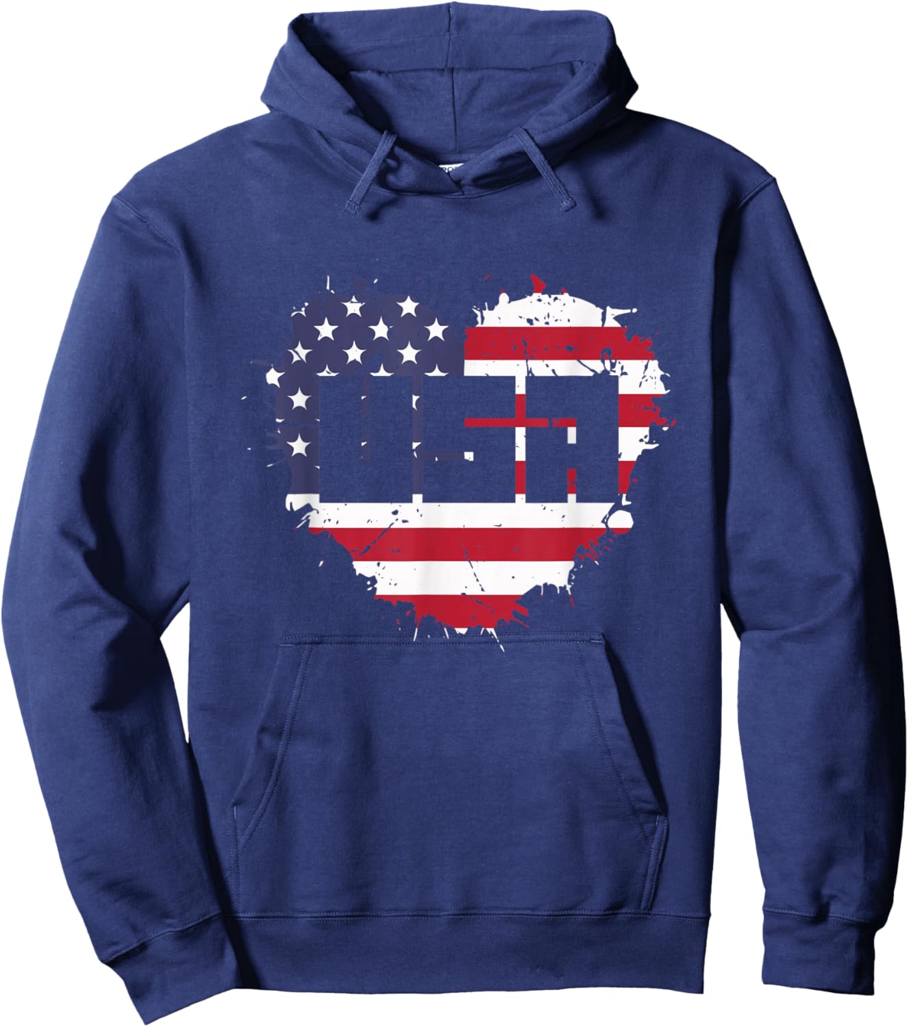 USA America is Love Hoodie - Hoodie | Navy