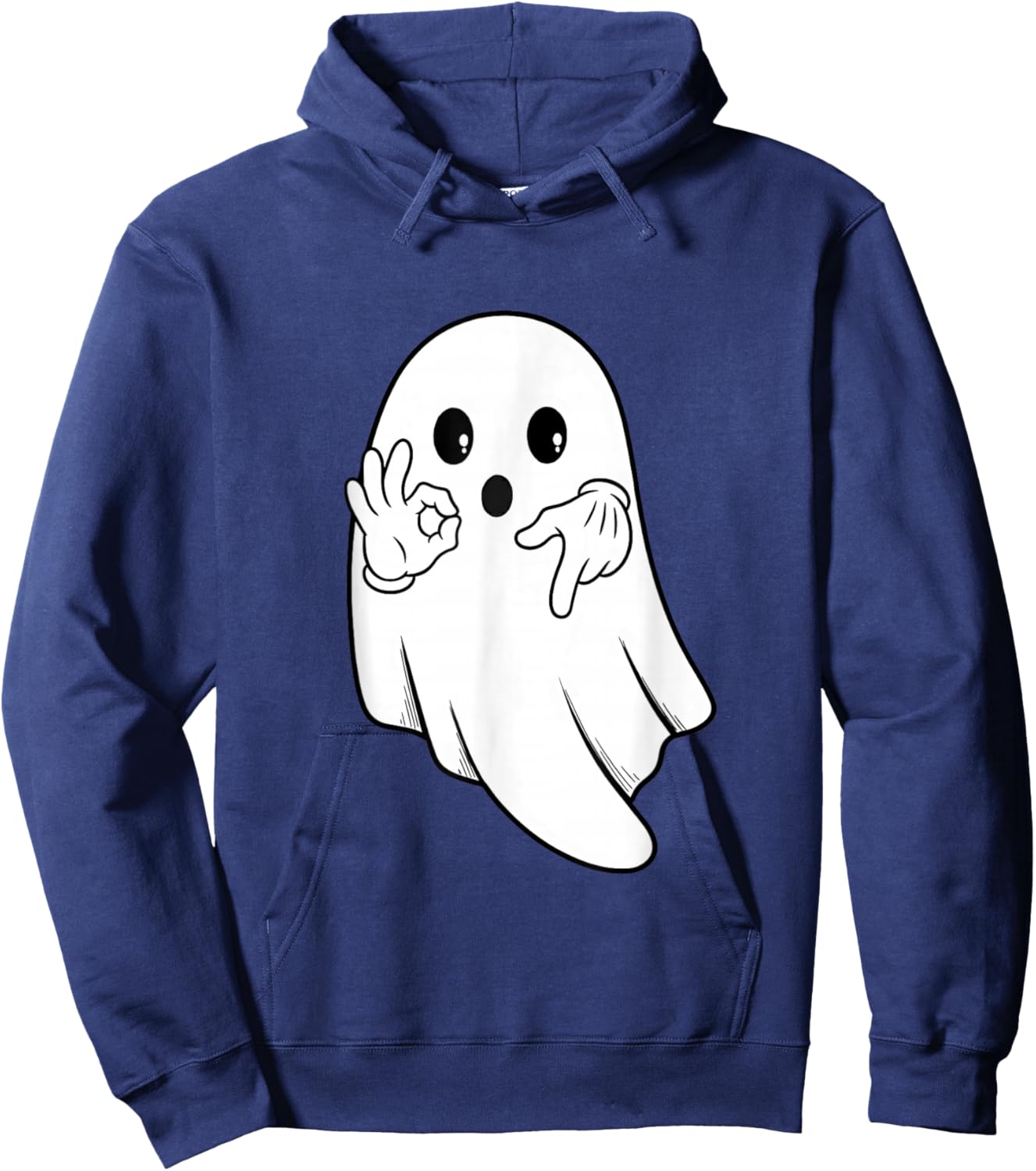 Funny six Seven 6 7 Meme gen Alpha Slang Halloween Ghost Hoodie - Hoodie | Navy