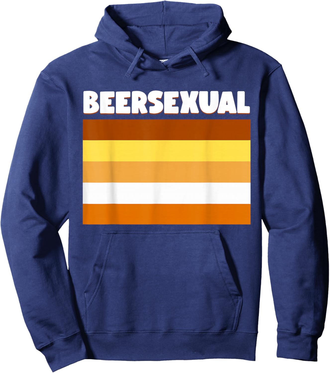 I'm a Beersexual | Funny Beer Drinkeres Gifts | 2 Beers Hoodie - Hoodie | Navy