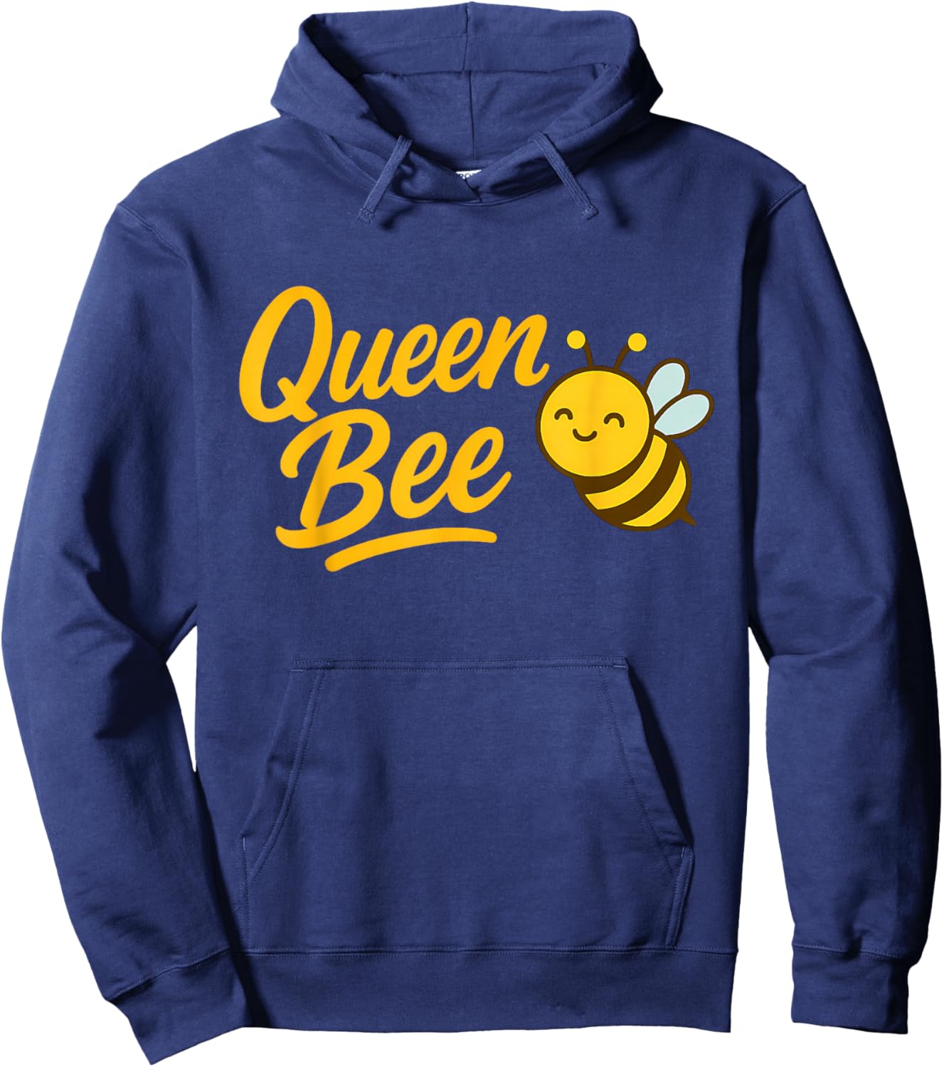 Queen Bee Cute Bumblebee Cartoon Bee Keeping Beehive Bees Hoodie - Hoodie | Navy