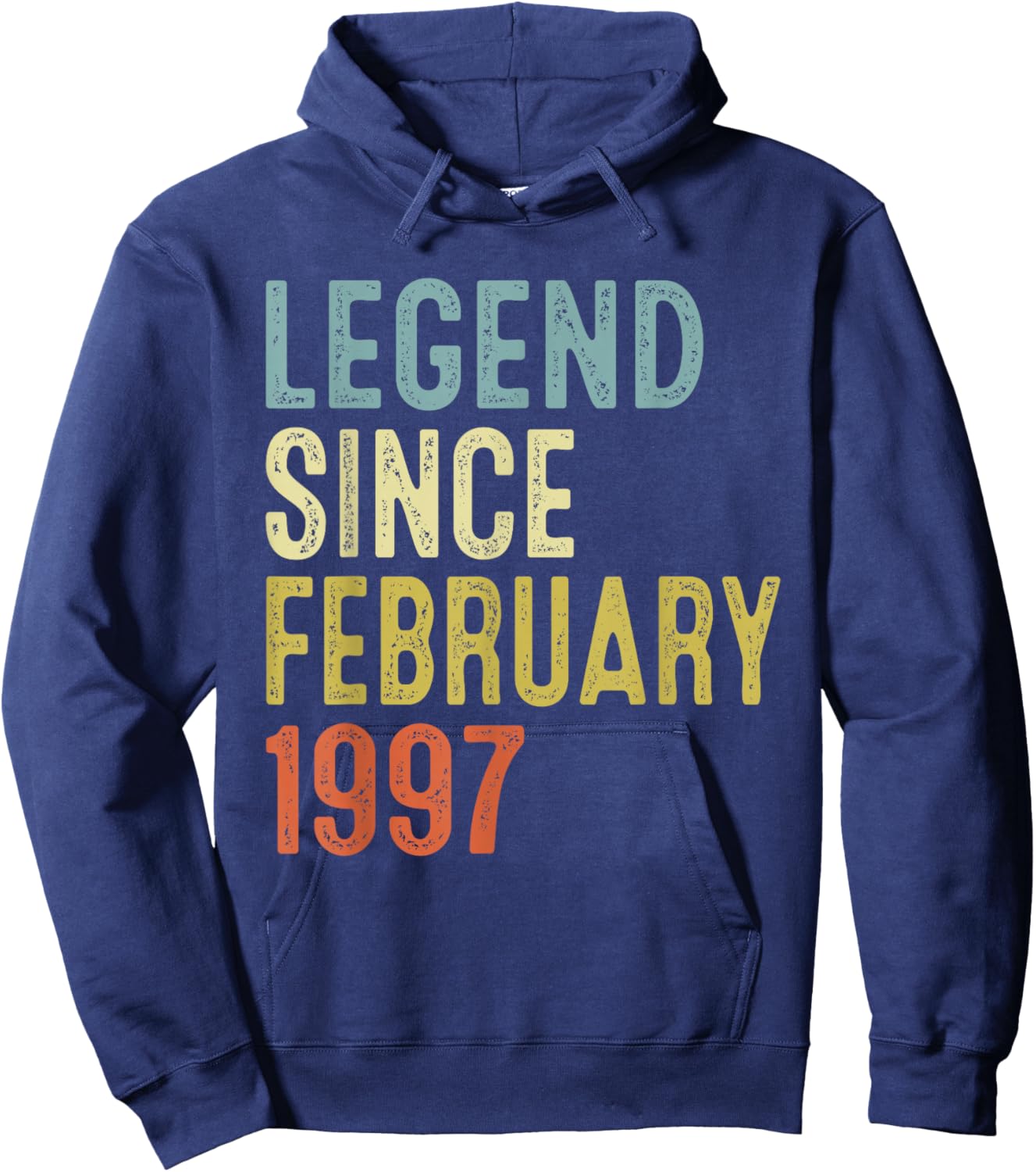 Legend Since February 1997 29th Birthday Gifts 29 Year Old Hoodie - Hoodie | Navy