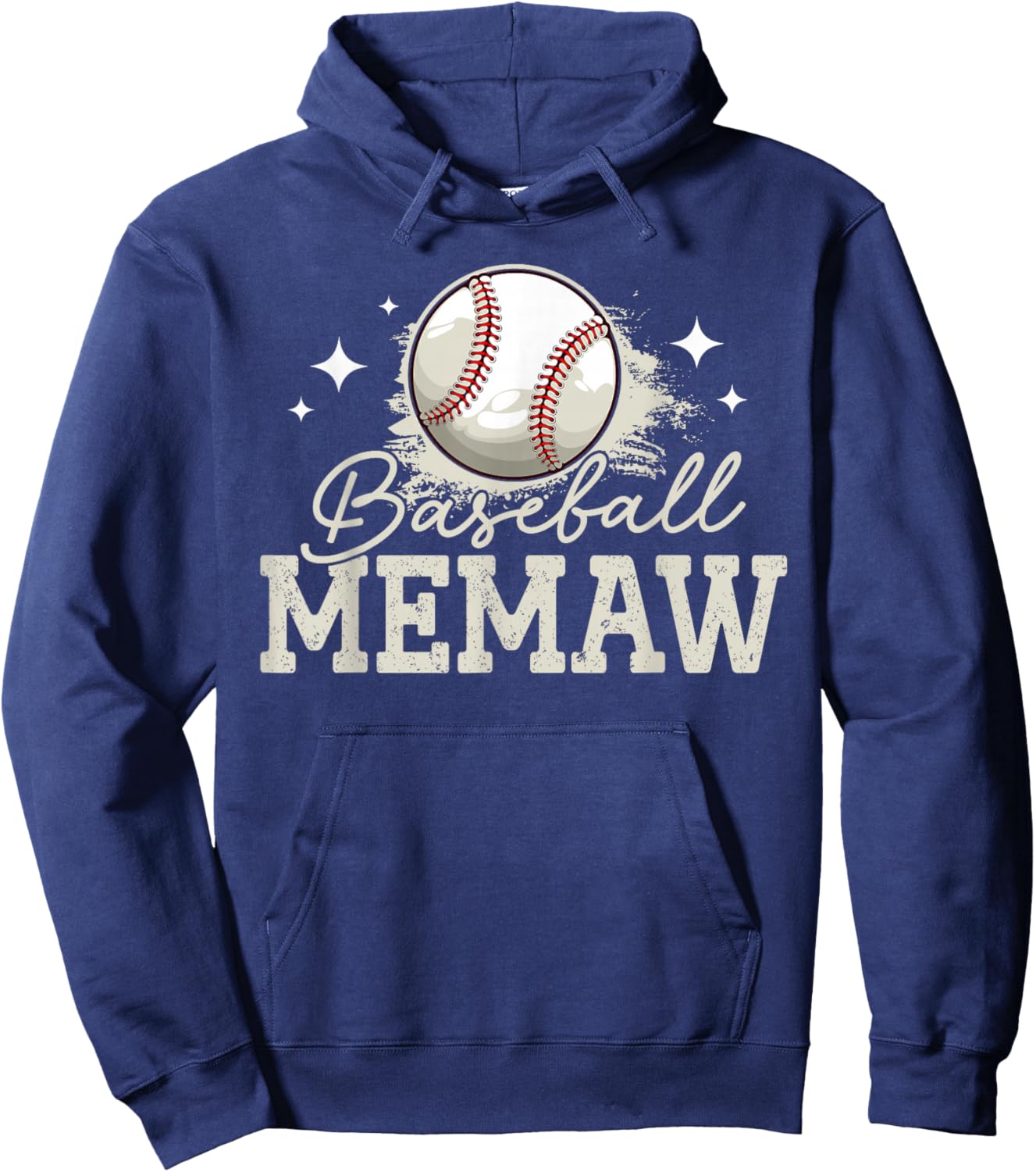 Baseball Memaw Sport Baseball Player Hoodie - Hoodie | Navy