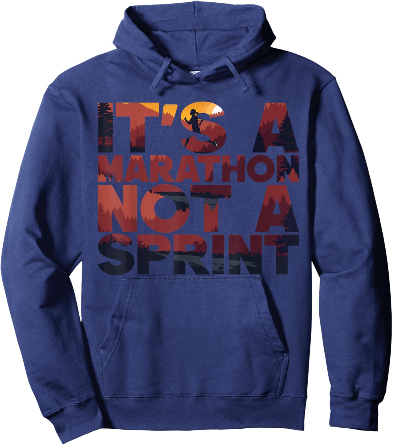It’s a Marathon Not a Sprint Hoodie - Hoodie | Navy