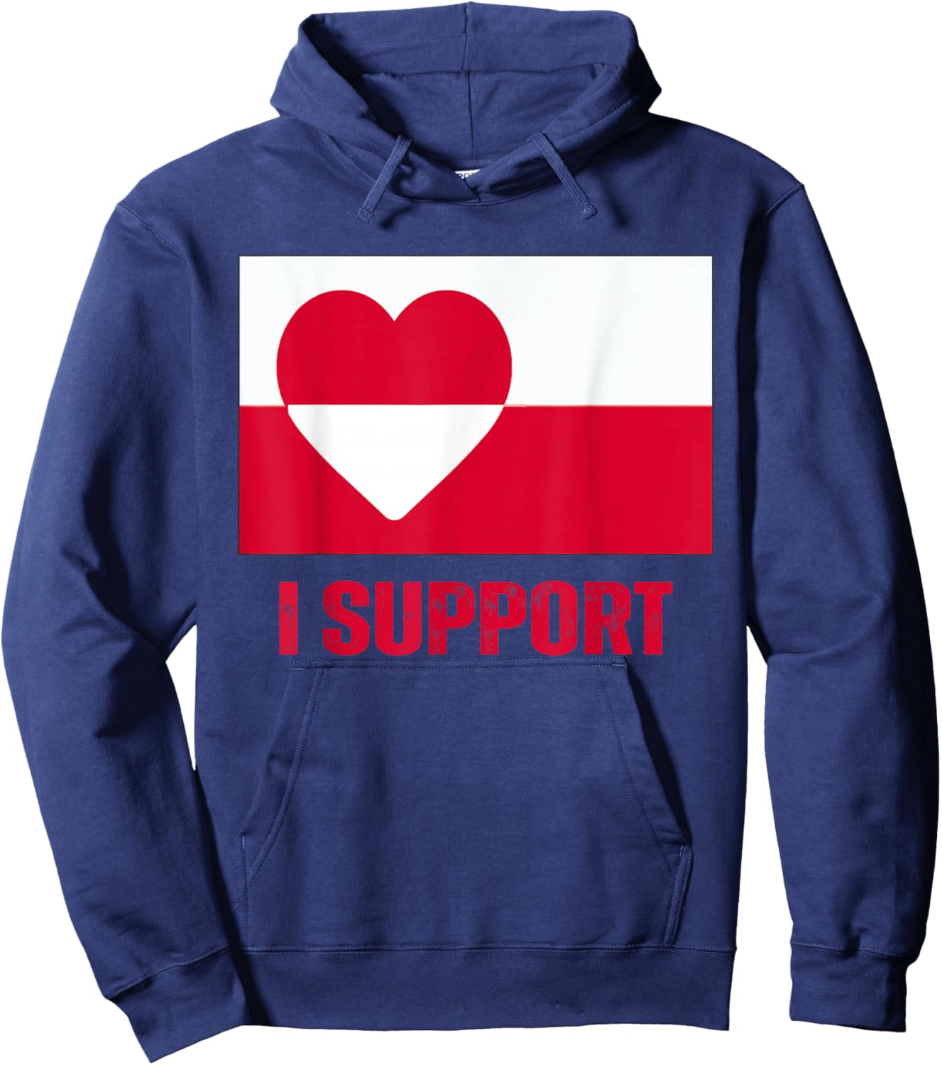 Denmark Greenland Flag is Not for Sale Support Danish Design Hoodie - Hoodie | Navy