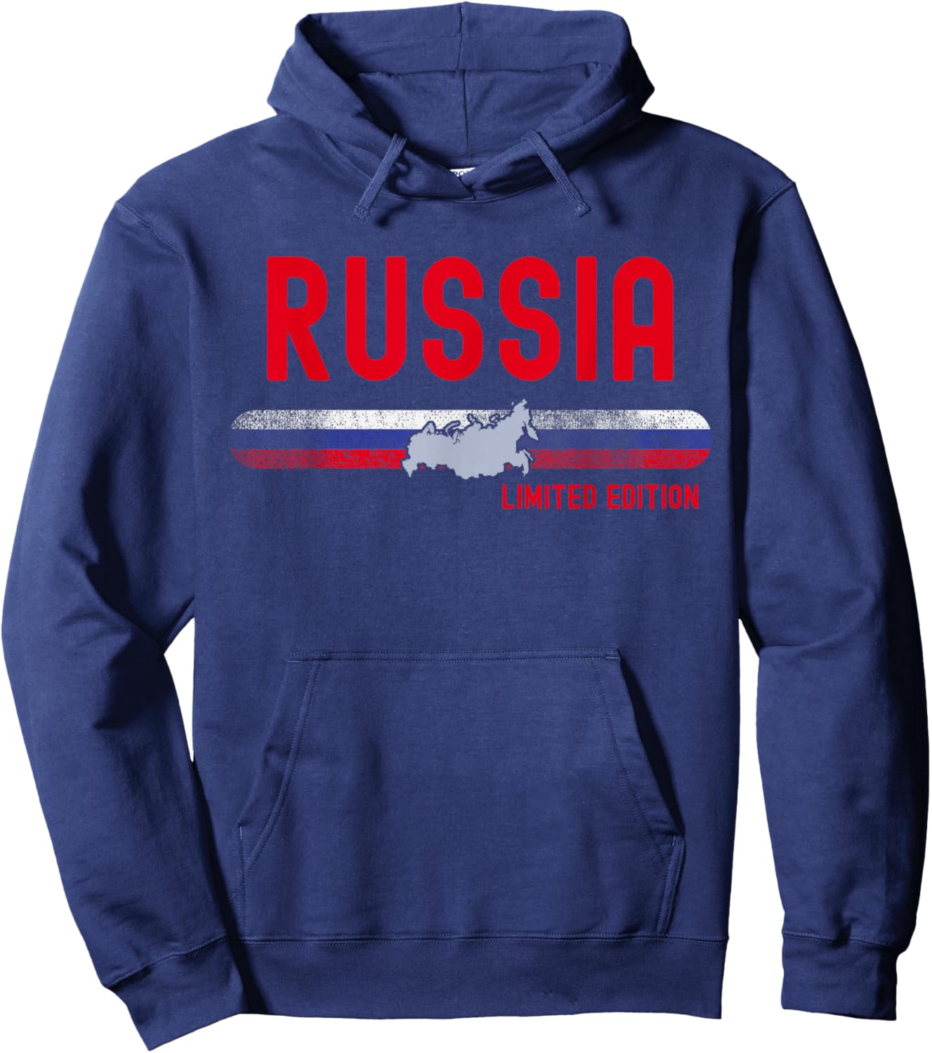Russia Flag | Men Women Kids | Patriotic Russian Hoodie - Hoodie | Navy