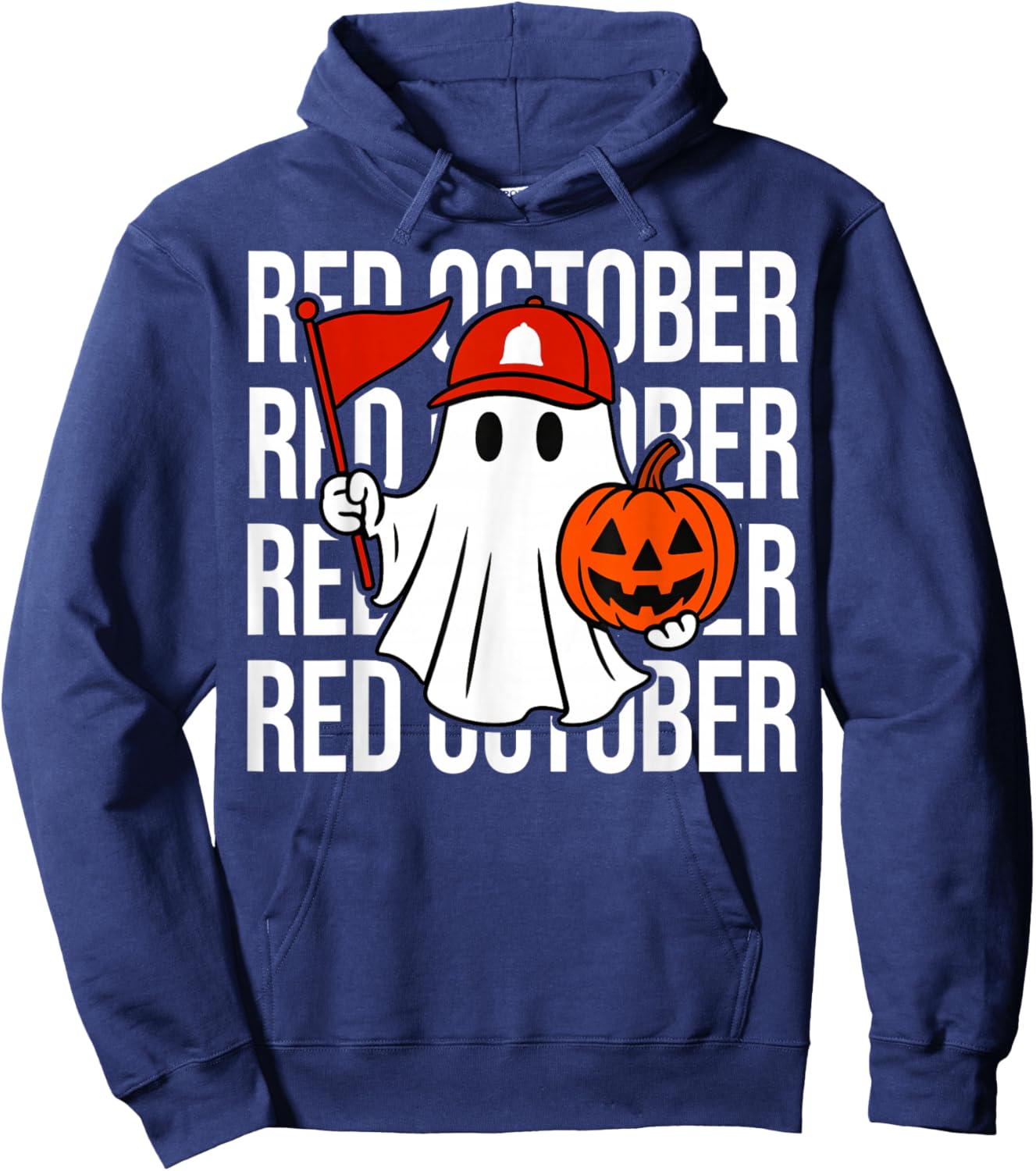 Retro Red October Name Personalized Gift Women Kid Hoodie - Hoodie | Navy