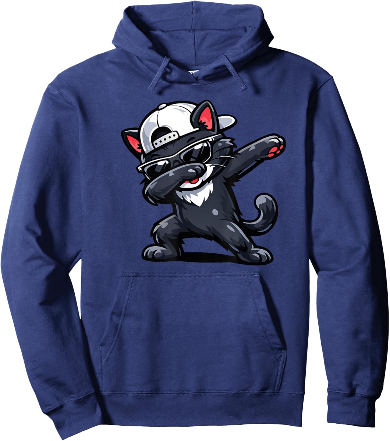 Dabbing Cat Hoodie - Hoodie | Navy