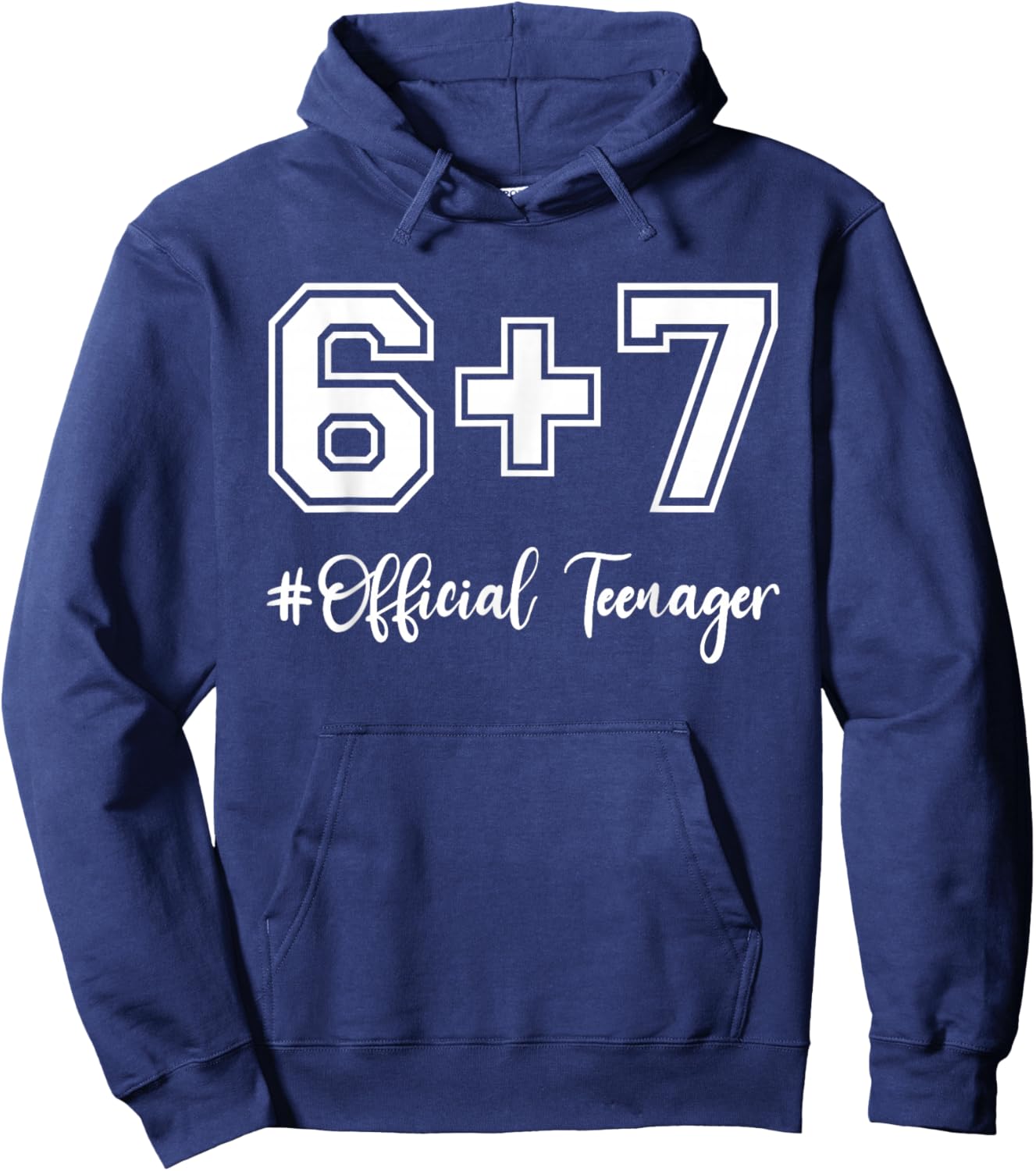 Funny 13th Birthday Official Teenager 6+7 Year Old Boys Kids Hoodie - Hoodie | Navy