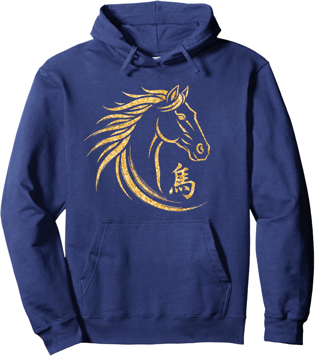 Happy Lunar New Year Art 2026 Year of The Horse Men Women Hoodie - Hoodie | Navy