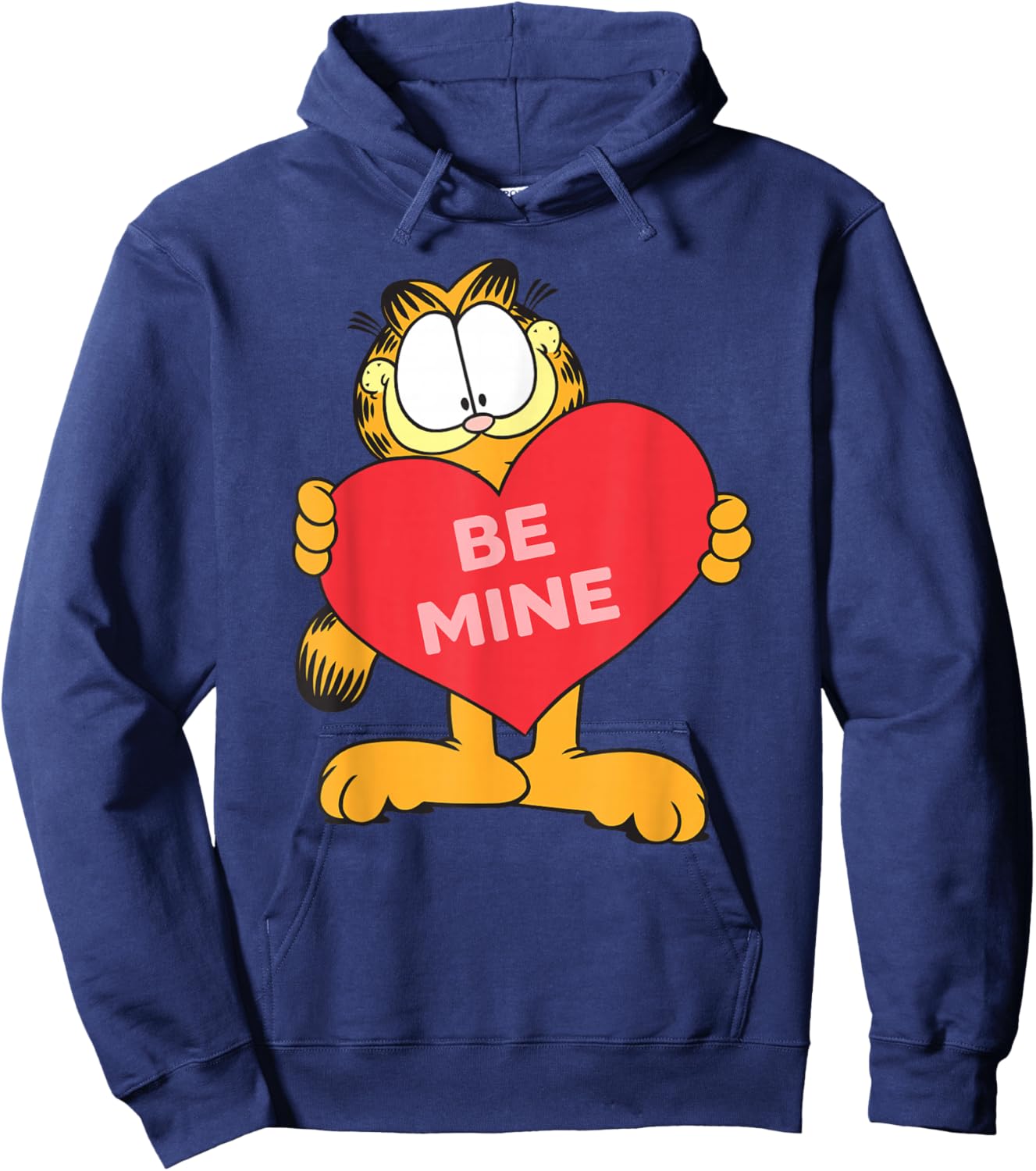 Garfield Valentine's Day Be Mine Romantic Poster Hoodie - Hoodie | Navy