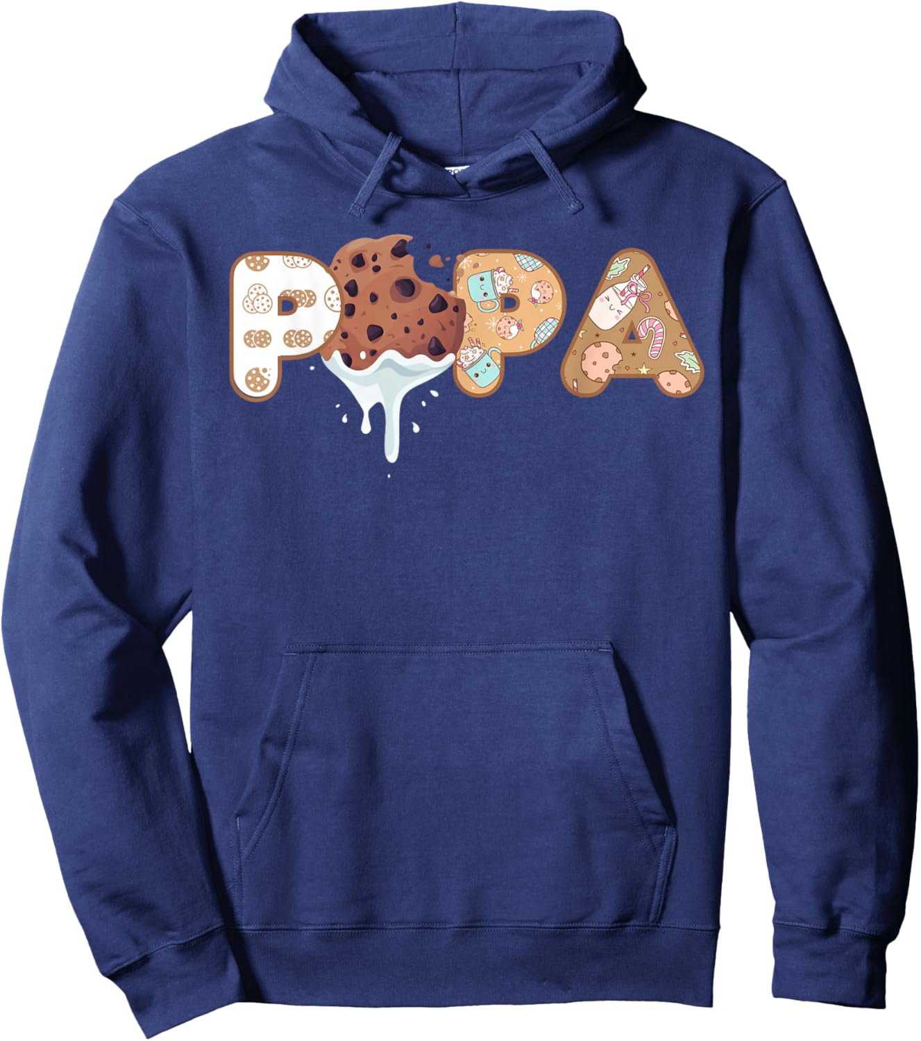 Cookies Papa 1st Birthday Milk Party Family Matching Hoodie - Hoodie | Navy