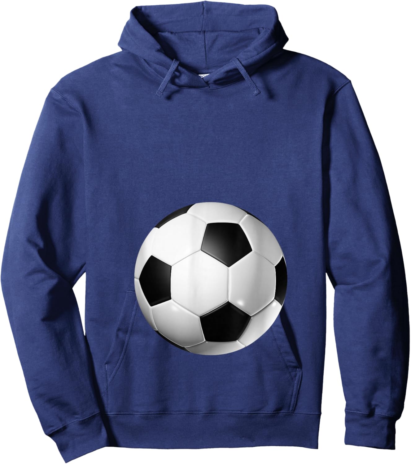 Soccer Baby Bump Pregnancy Hoodie - Hoodie | Navy