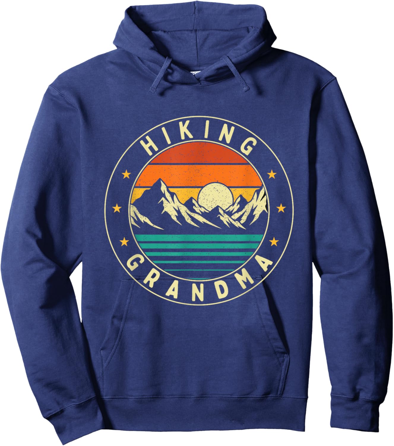 Hiking Grandma - Hiker Trekker Hiking Outdoor Lover Hoodie - Hoodie | Navy
