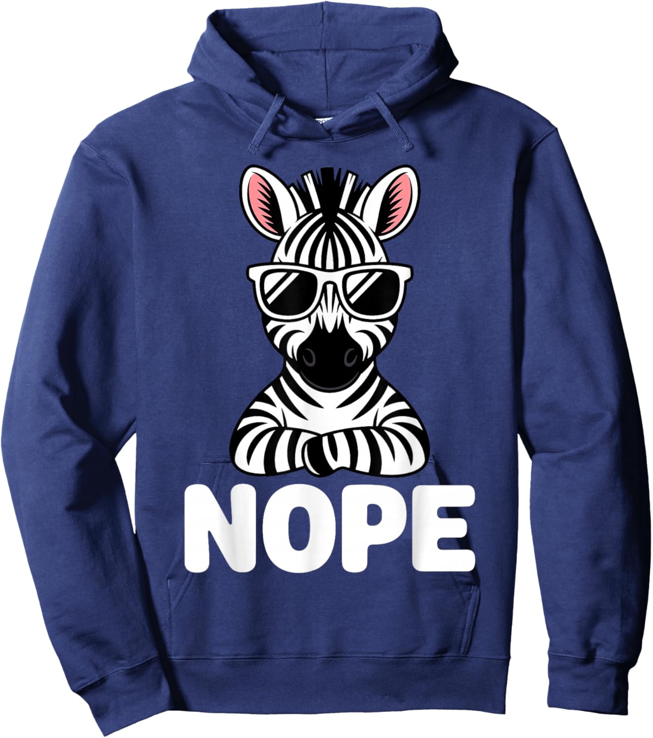 Zebra Costume Women Kids Zoo Animal Print Zebra Hoodie - Hoodie | Navy