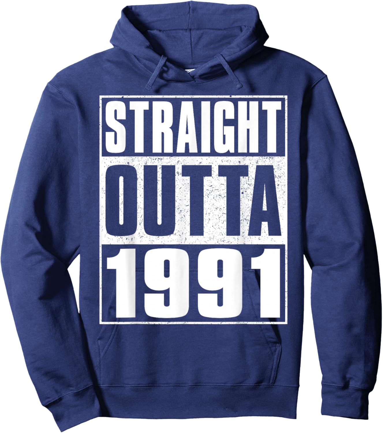 Straight Outta 1991 Men Women Vintage 1991 Birth of Birthday Hoodie - Hoodie | Navy