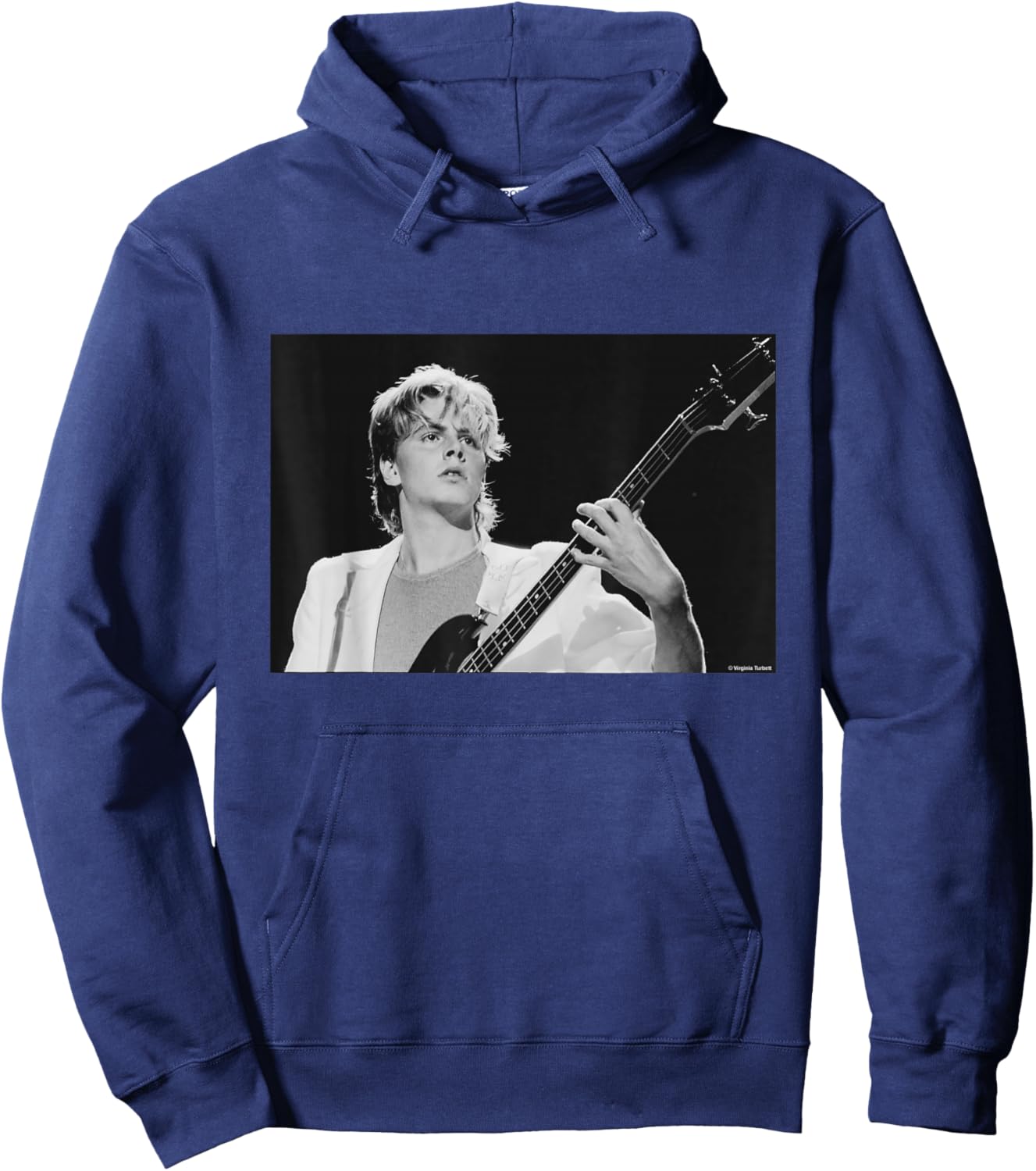 Duran Duran Bassist John Taylor Rio by Virginia Turbett Hoodie - Hoodie | Navy