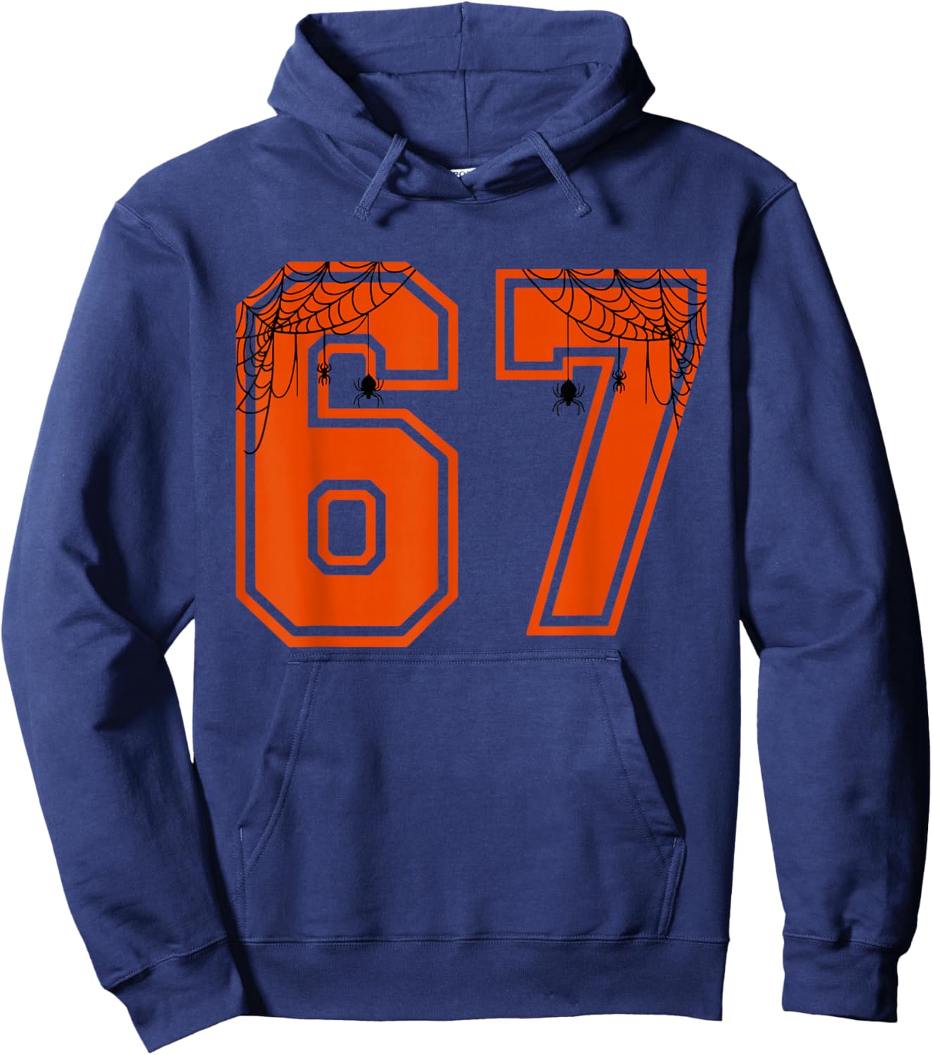 67 Funny Six Seven Halloween Meme Hoodie - Hoodie | Navy