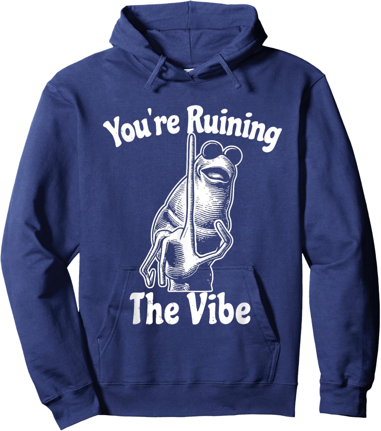 You're Ruining The Vibe Funny Marcus The Worm Meme Hoodie - Hoodie | Navy