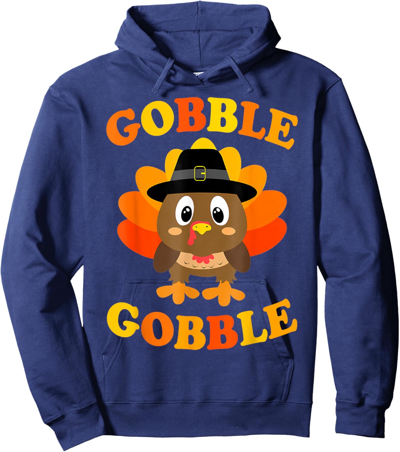 Funny Thanksgiving Gobble Turkey Family Matching Men Women Hoodie - Hoodie | Navy