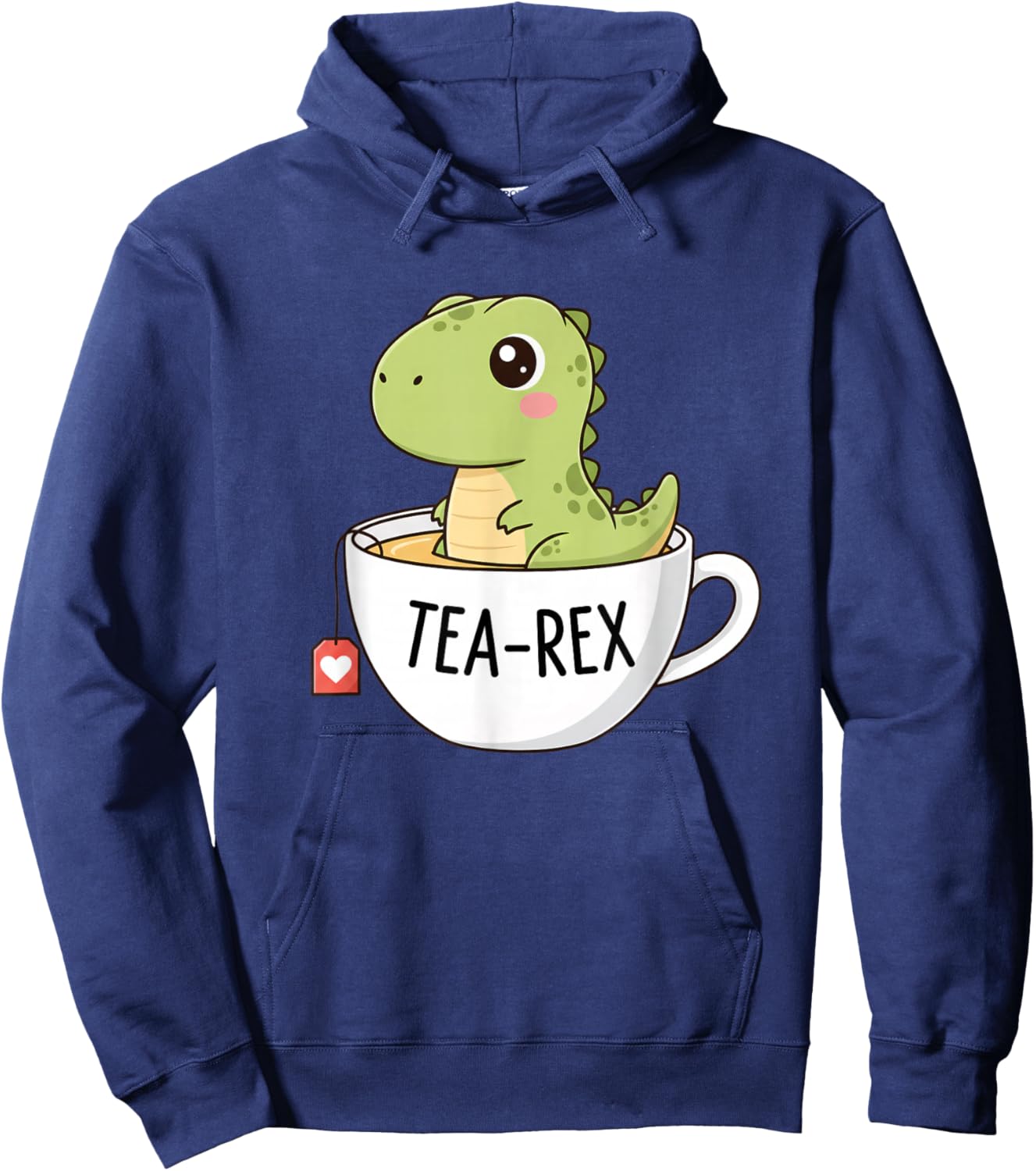 Mythical & Prehistoric Tea-Rex Cute T-Rex Dinosaur Hoodie - Hoodie | Navy