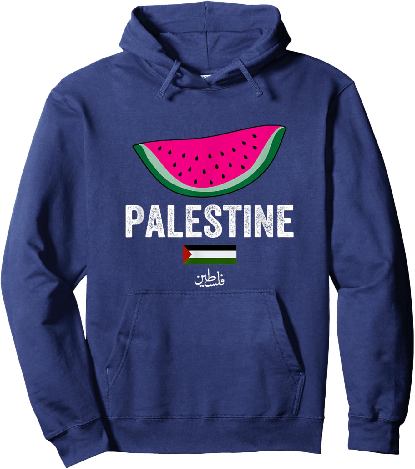 Palastine, I Love Palastine Illustration Graphic Design Hoodie - Hoodie | Navy